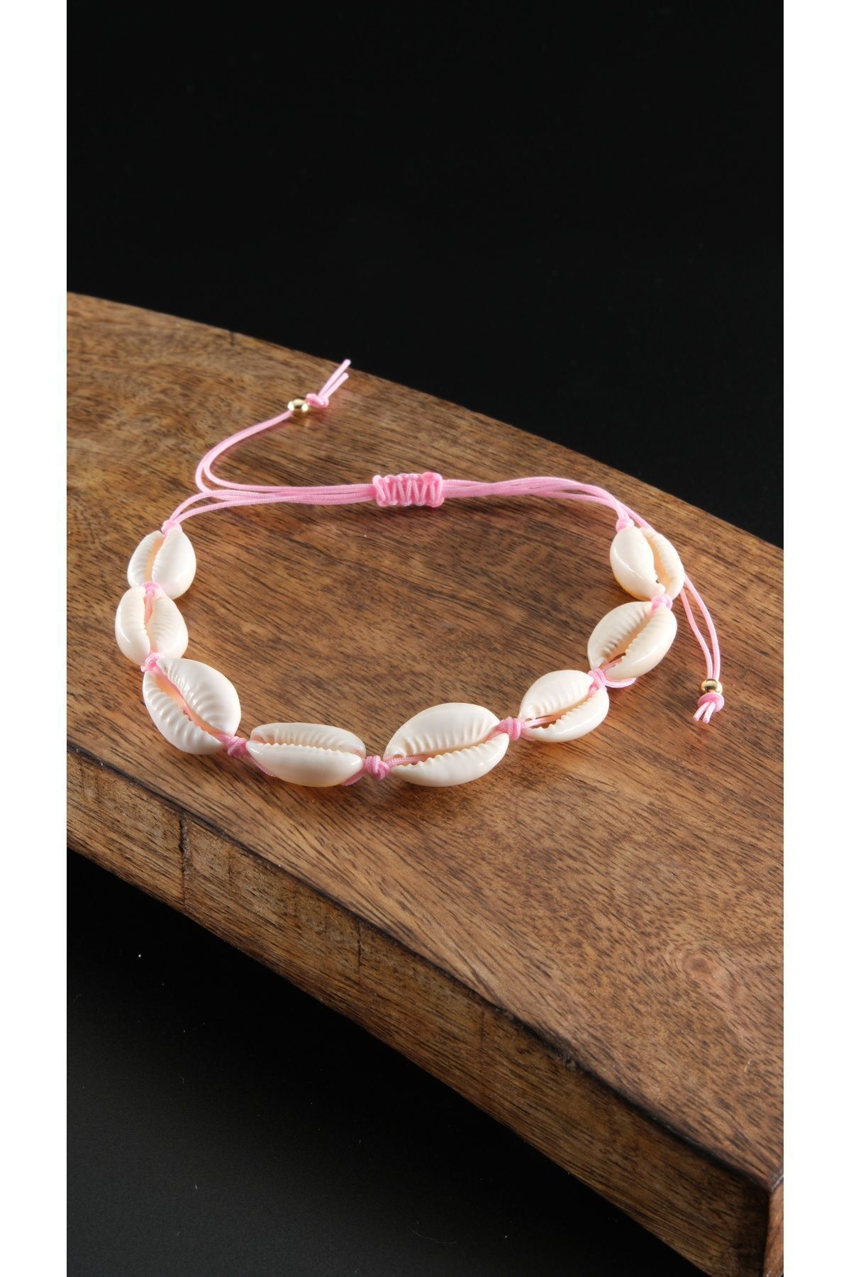 Chillin'-Seashell - Colorful String Anklet Bracelet, Adjustable 2