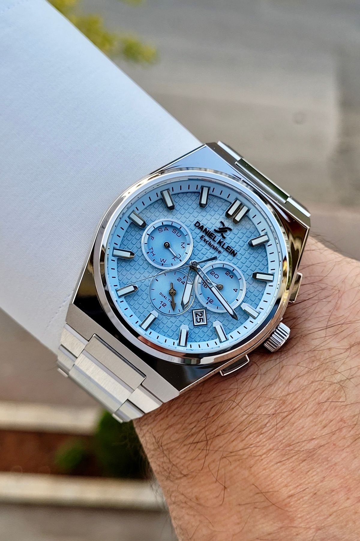 Daniel Klein Kadranı Mavi Kordonu Silver Renk 24 Ay Garantili Fonksiyonları Aktif Erkek Kol Saati