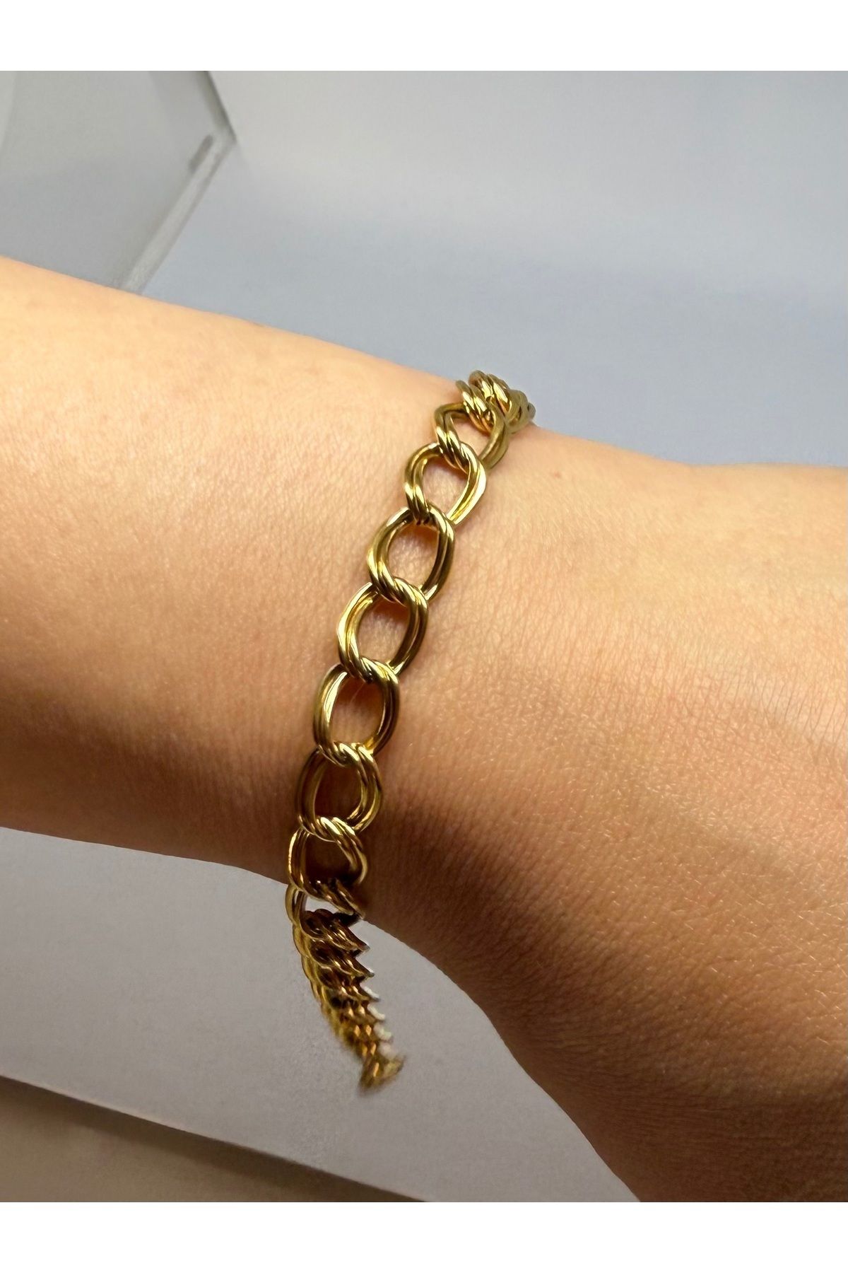 Gulsah's Store Çelik Gold Samanyolu Bileklik