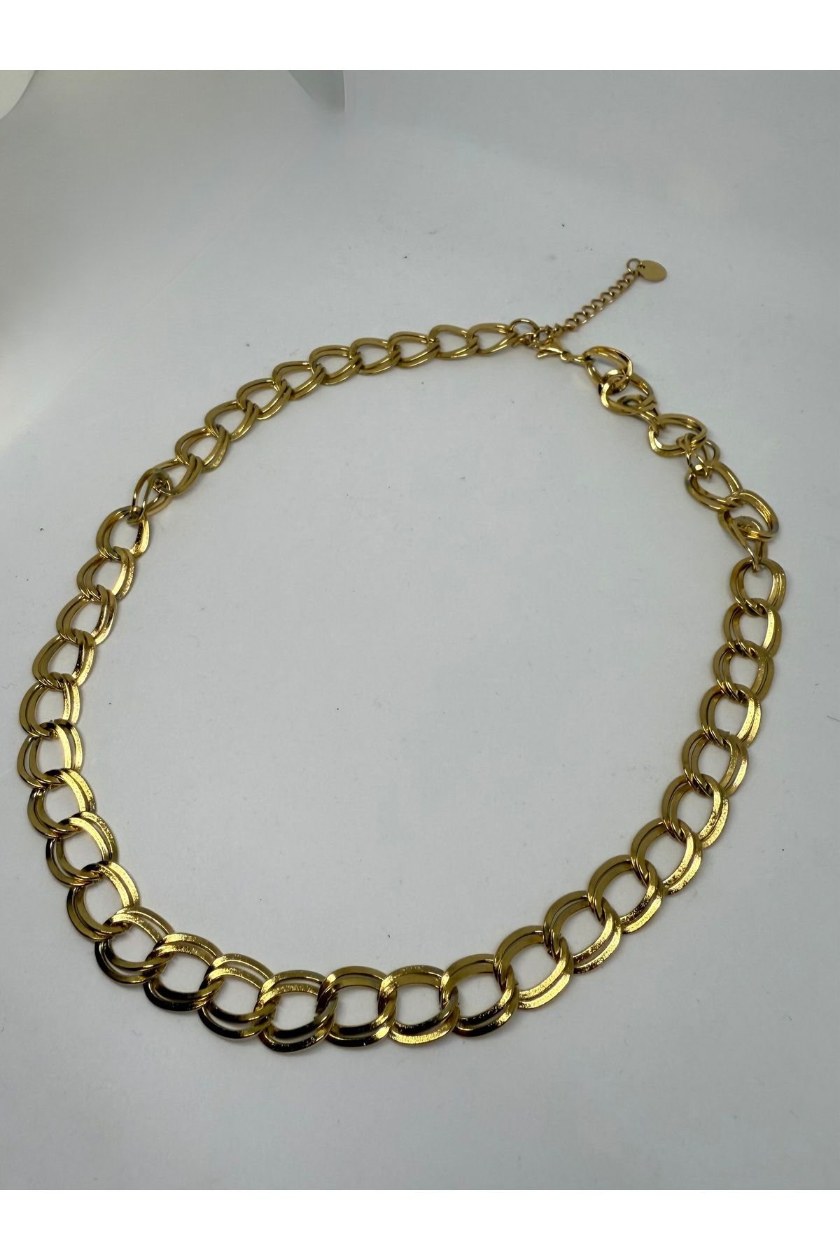 Gulsah's Store Çelik gold samanyolu kolye