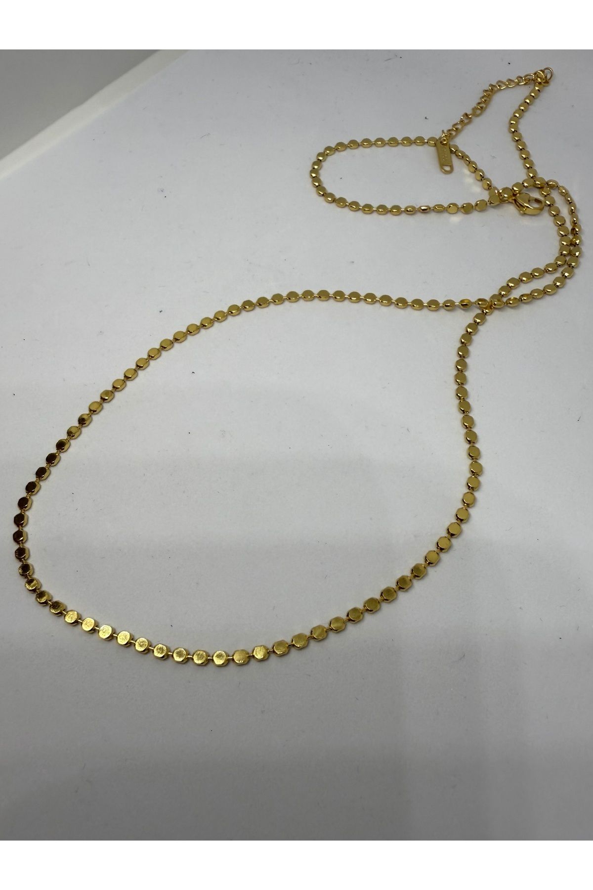 Gulsah's Store Çelik gold zincir model kolye
