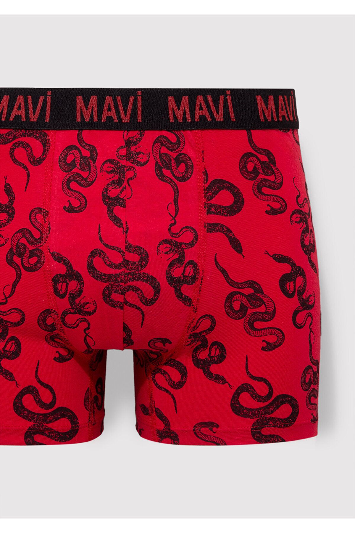 Mavi-Red Snake Printed Boxers - 0911056 -82677 2