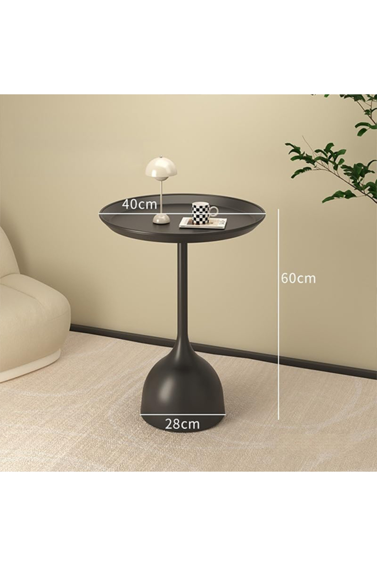 طاولة قهوة كراون هوم، تصميم دائري بسيط