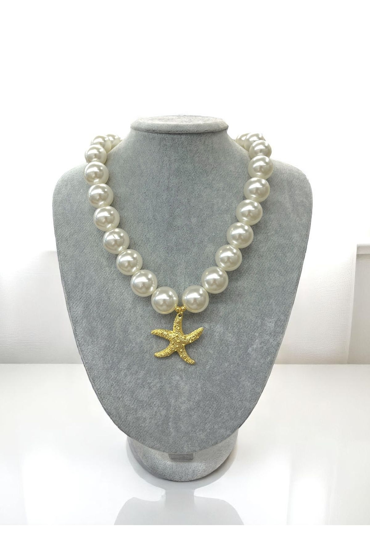 Esdem Accessories Deniz Yıldızlı İnci Yazlık kolye