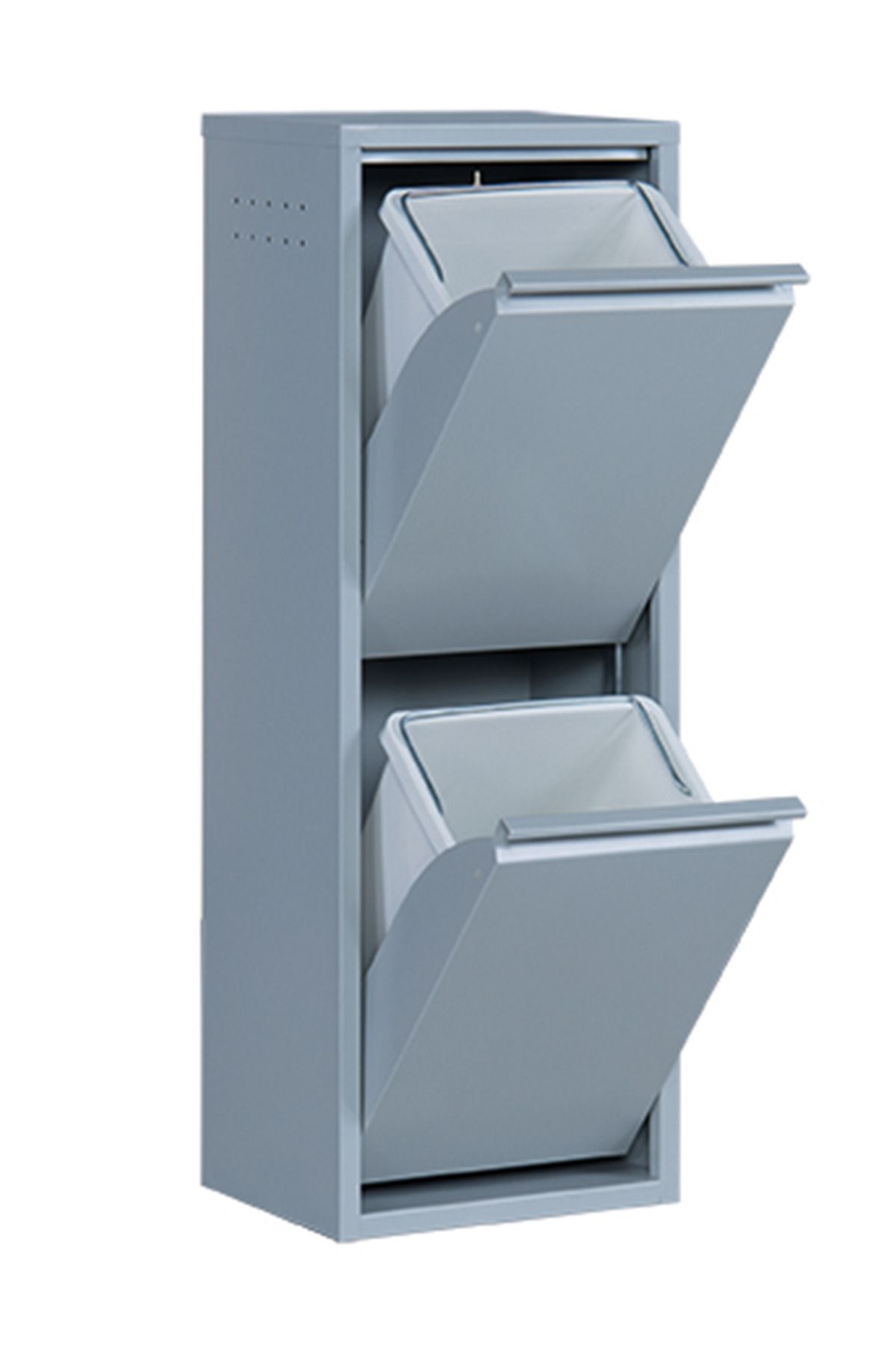 KUMSSHOP 2'li Çok Amaçlı Metal Erzak Dolabı - Gri