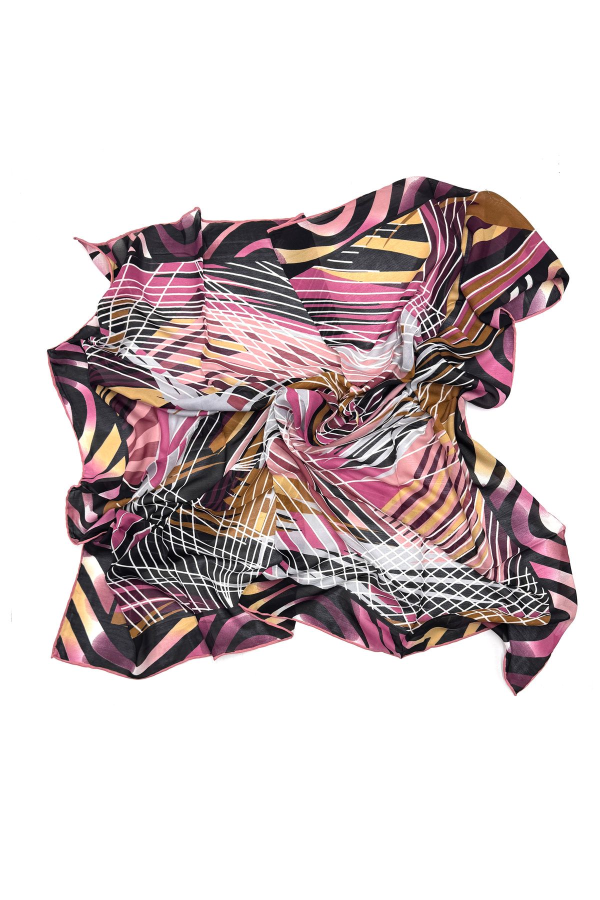 Modavm Soft Eşarp Pamuklu Dijital Baskı Yüksek Kalite 100x100 cm Naz Digital Yazma