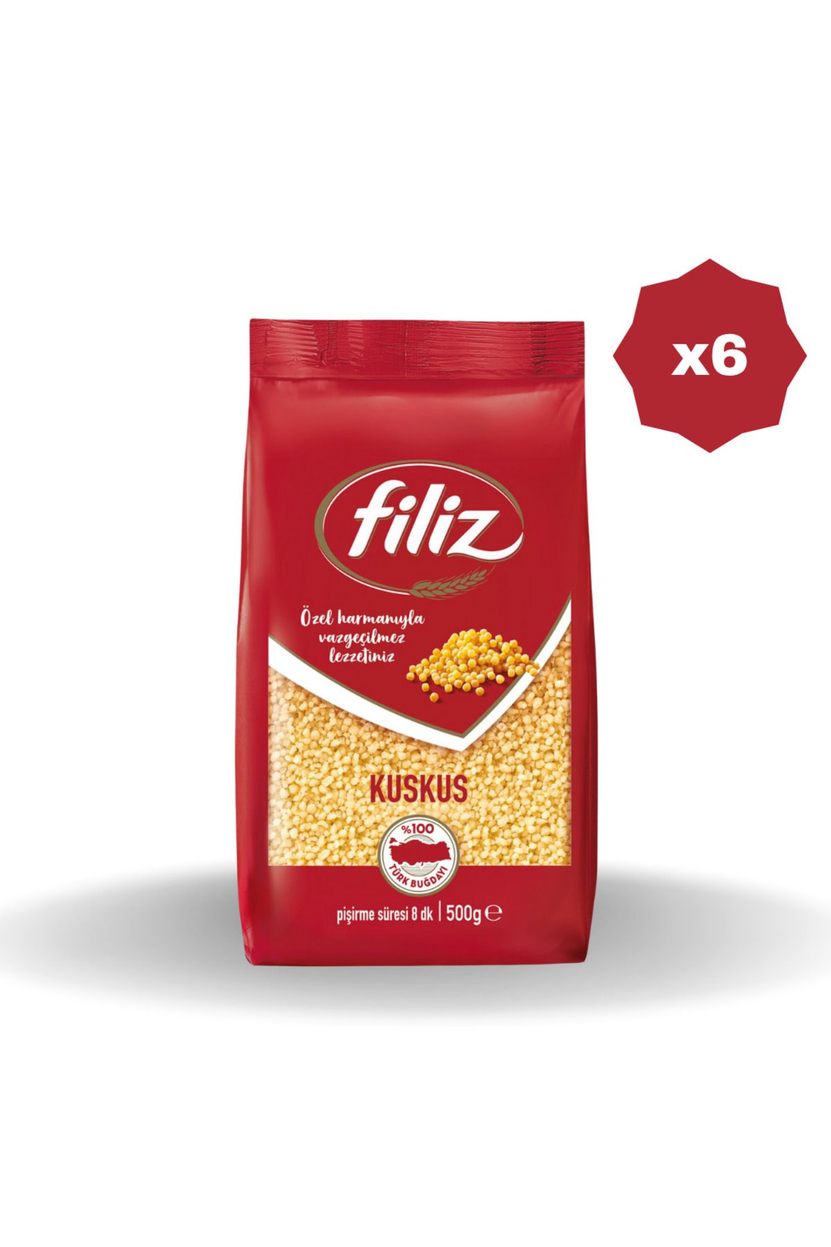 FİLİZ KUSKUS MAKARNA 500 GR - (6 ADET)