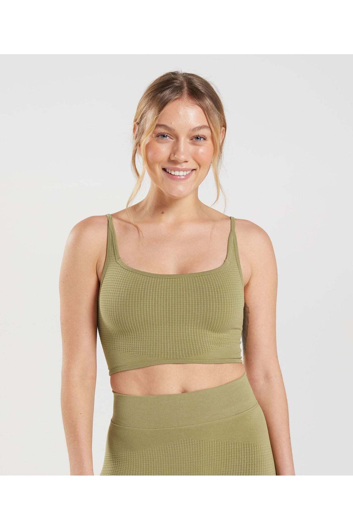 VibeGaia Kadın Seamless Spor Sütyeni Pause Bralette Griffin Yeşili