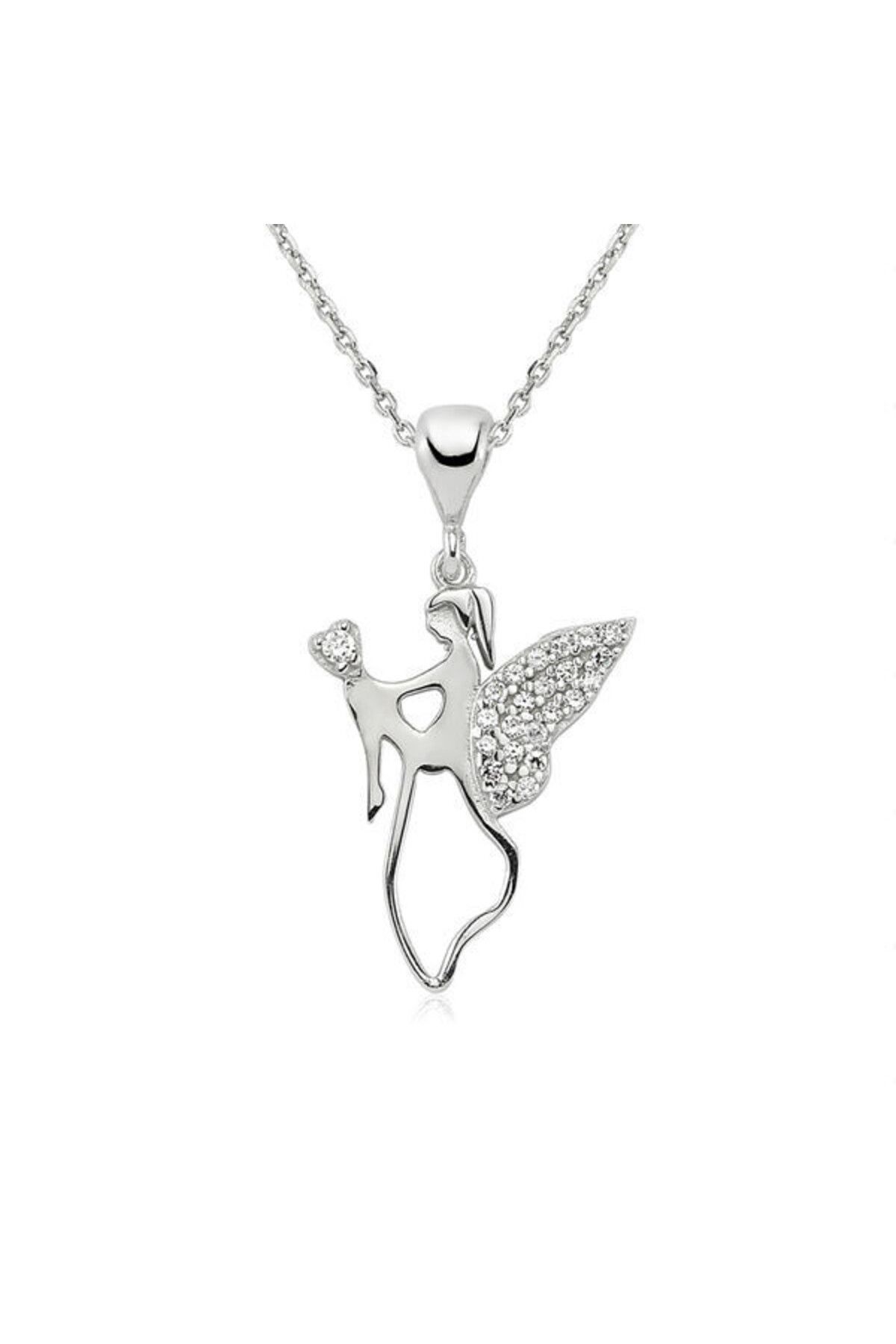 shop Annelere Özel Melek Kanatlı Anne Çocuk 925 Ayar Gümüş Kolye