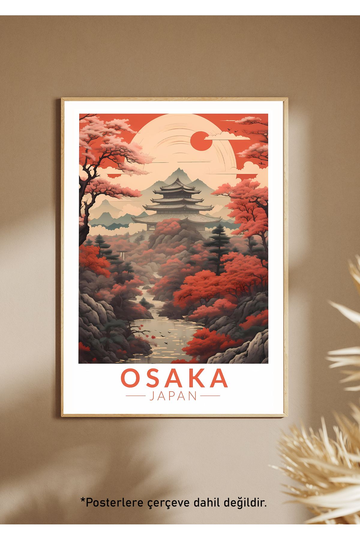 One Little Happiness OSAKA Poster Estetik Duvar Posteri , Çerçevesiz Poster