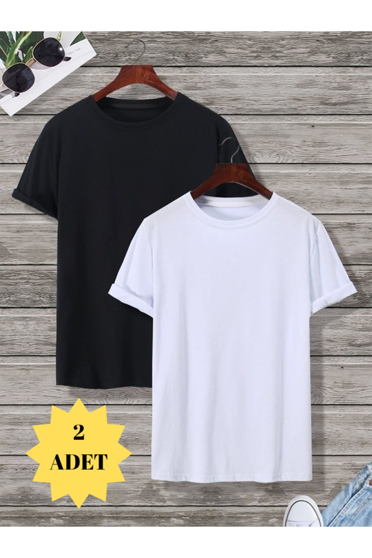 THE WHITE Kadın Büyük Beden 2'li T-Shirt