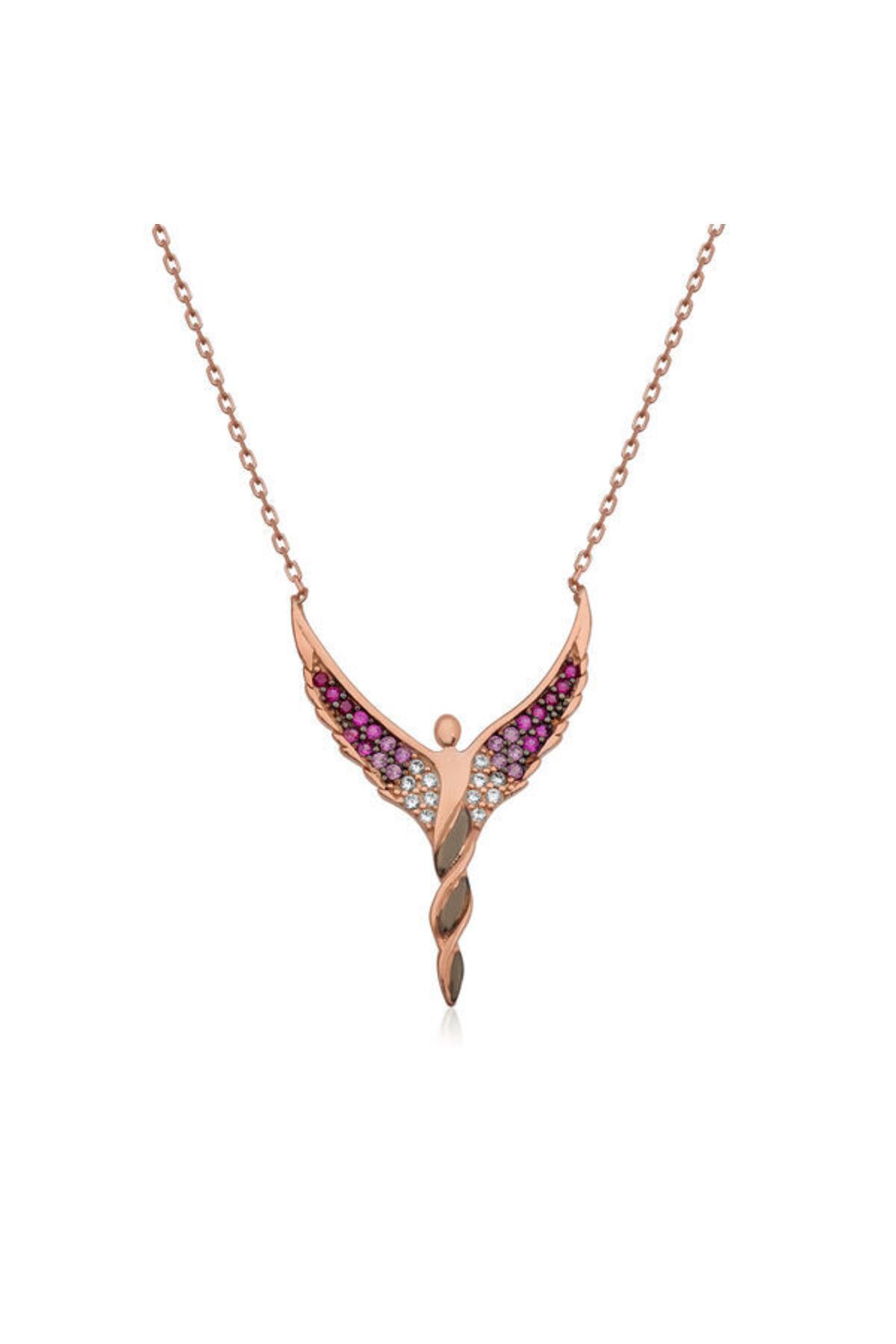 shop Rose Melek Kanadı 925 Ayar Gümüş Kolye