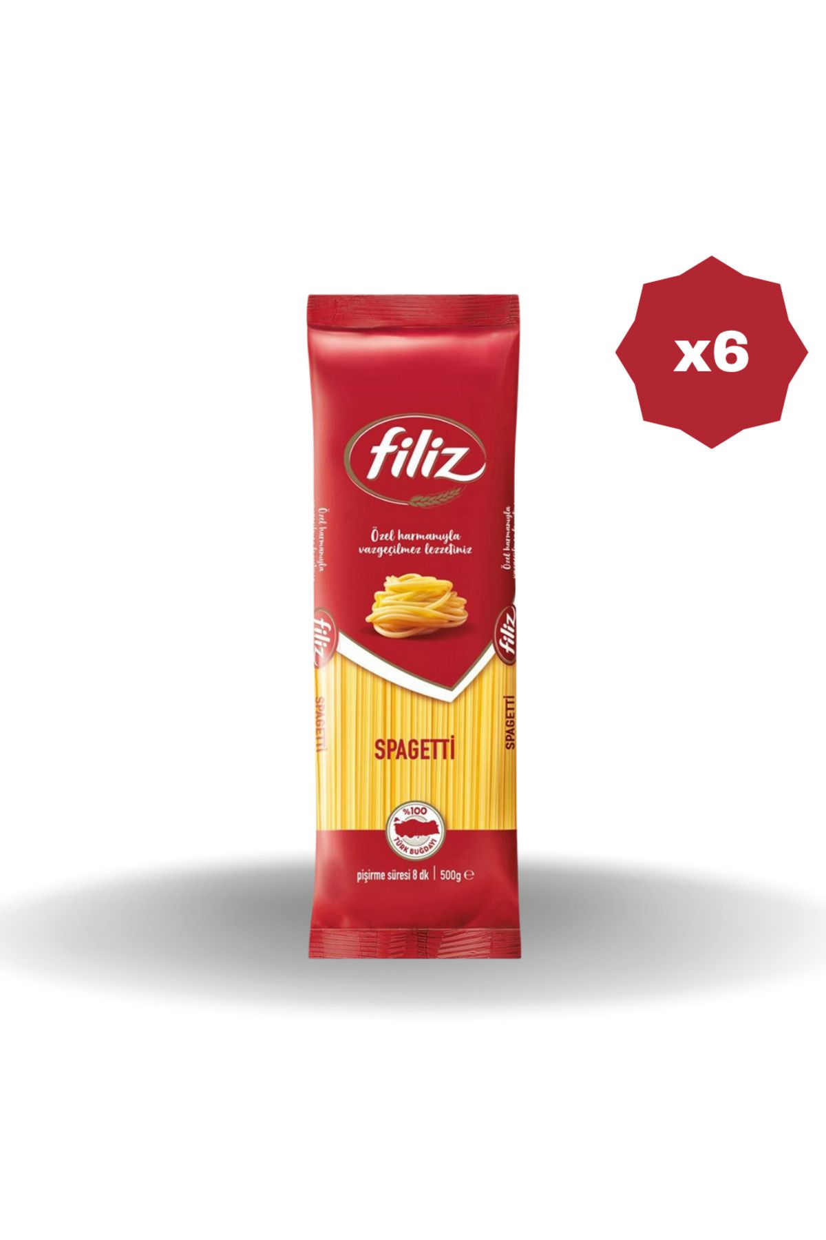 FİLİZ SPAGETTİ MAKARNA 500 GR - (6 ADET)