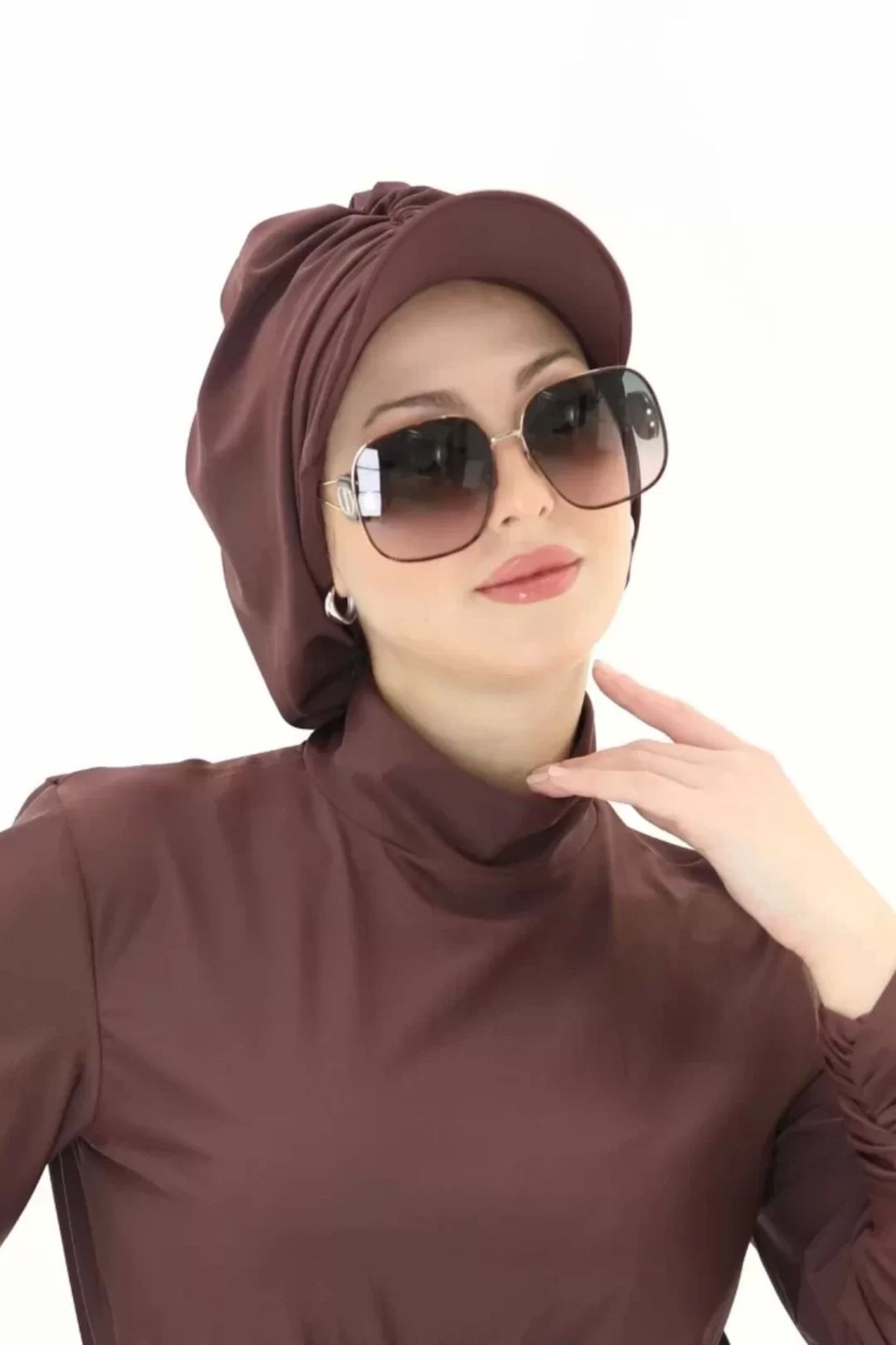 ladrans Kasketli Mayo Bonesi Kahverengi