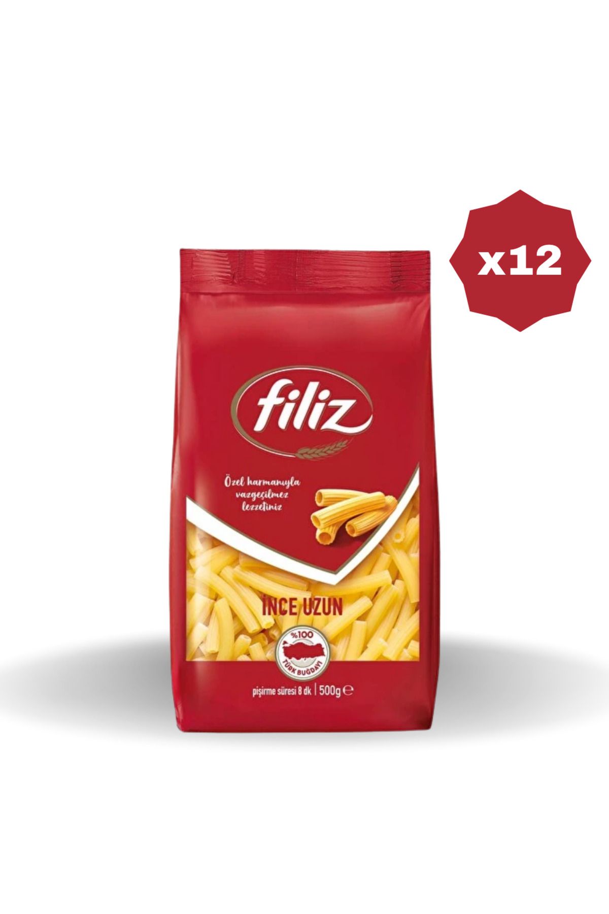 FİLİZ İNCE UZUN MAKARNA 500 GR - (12 ADET)