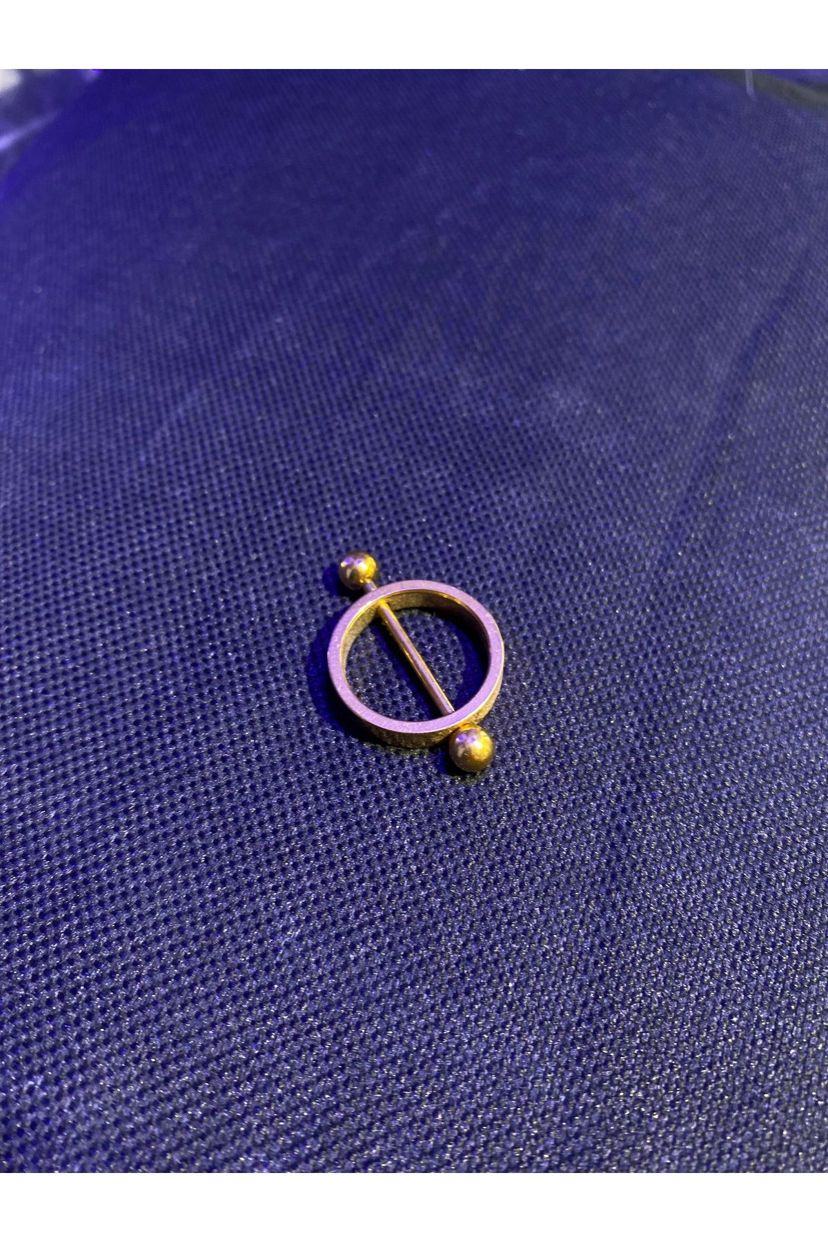 satirus Sarı renk nippele piercing Çelik