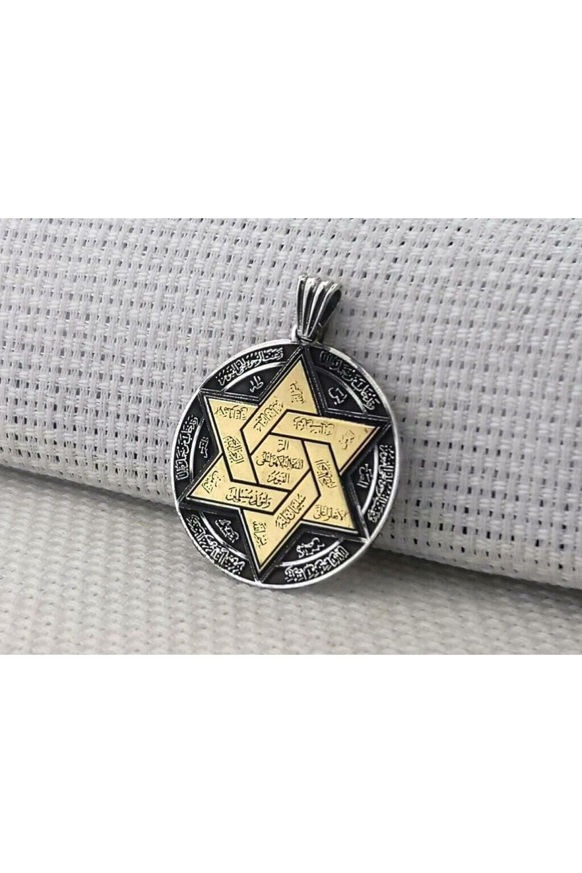 shop Hz Süleyman Mührü 925 Ayar Gümüş Erkek Kolye Ucu