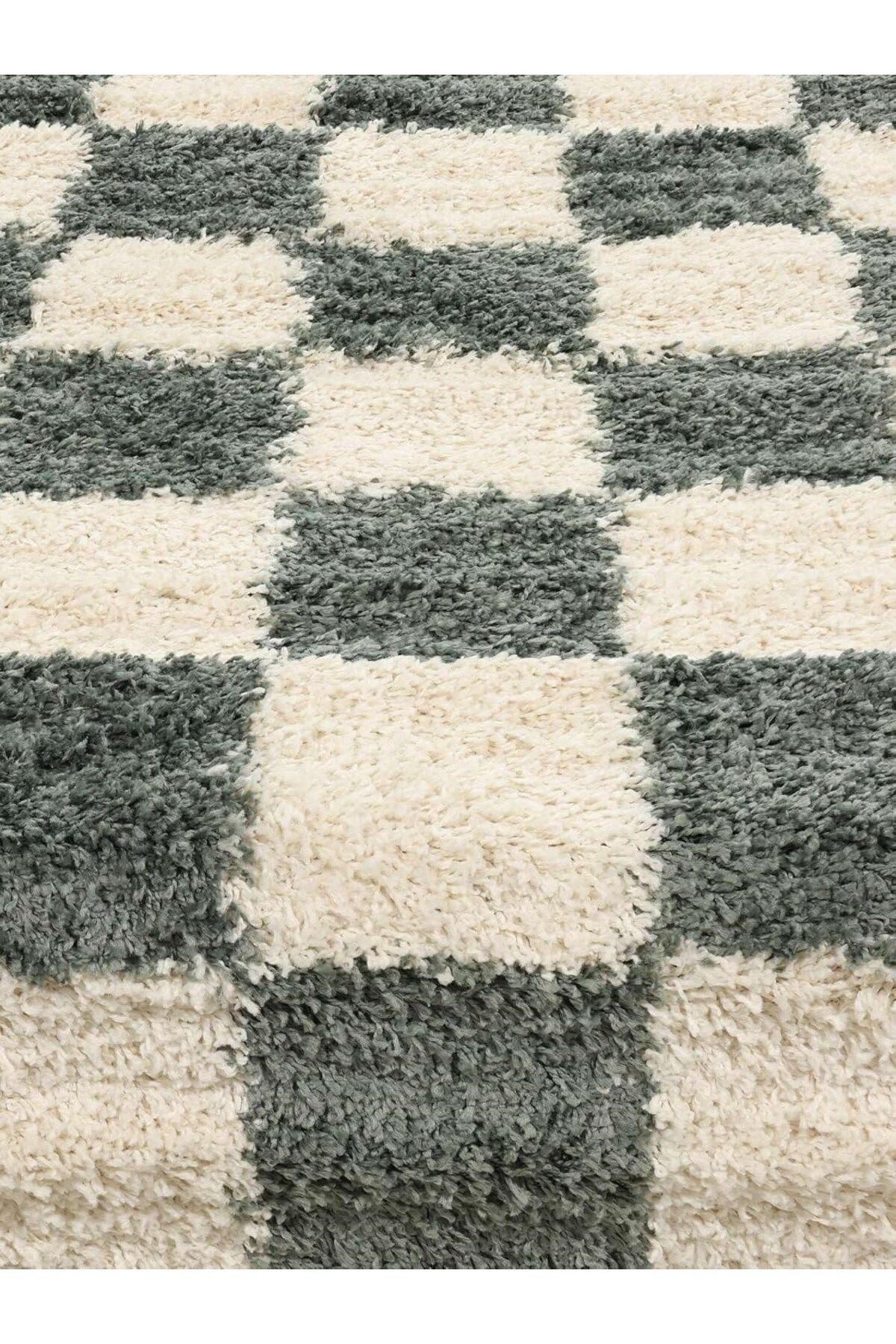 EUROBANO-Decorative Moon Patterned Checkered Non-Slip Base 60X120 cm Doormat Chessmoon Collection 5