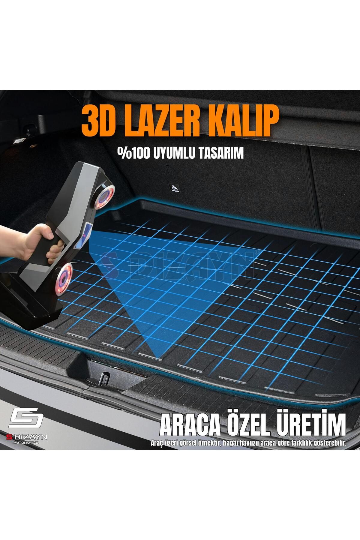 Life Tuning S-Dizayn Hyundai Bayon 3D Pro Bagaj Havuzu 2021 Üzeri A+ Kalite