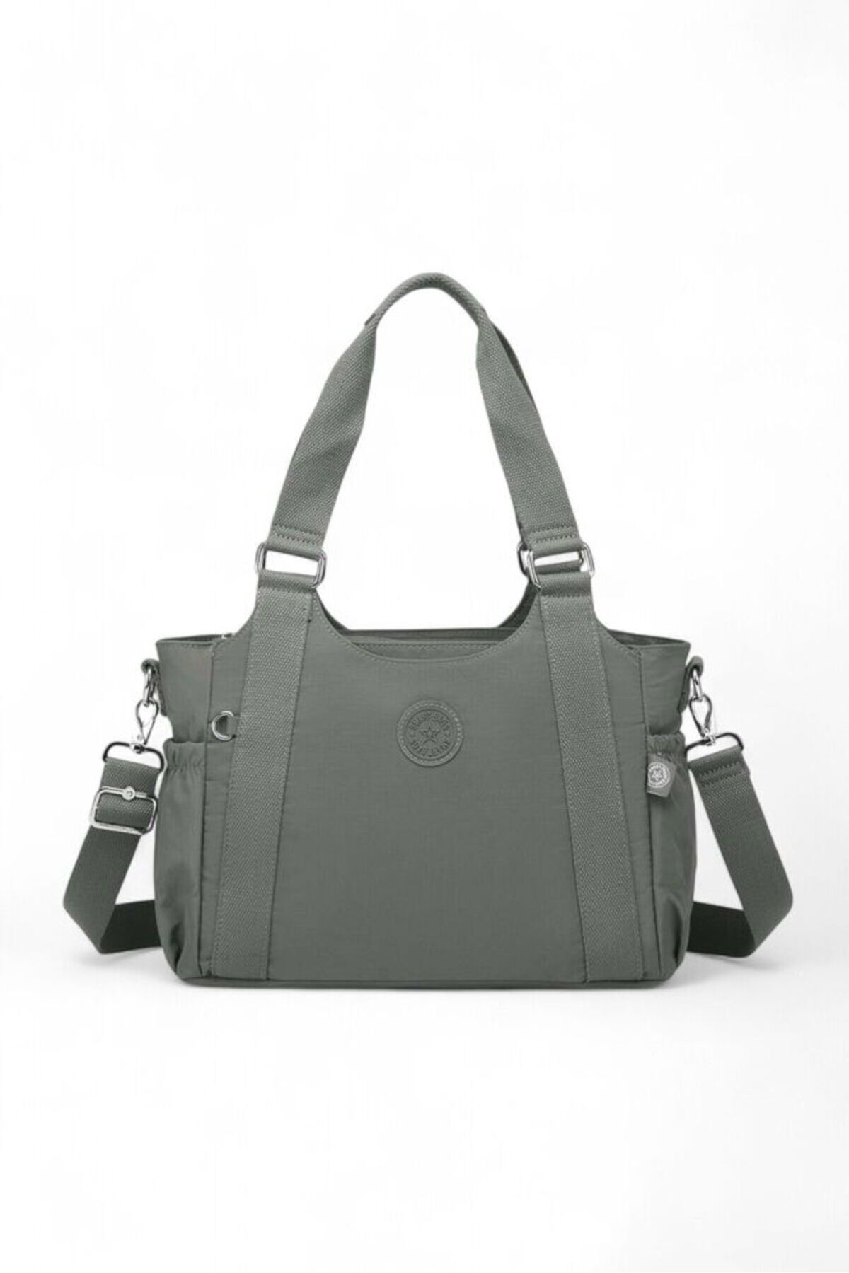 SMART BAGS Krinkıl Koyu Gri Kadın Omuz Çantası SMB 1163-1