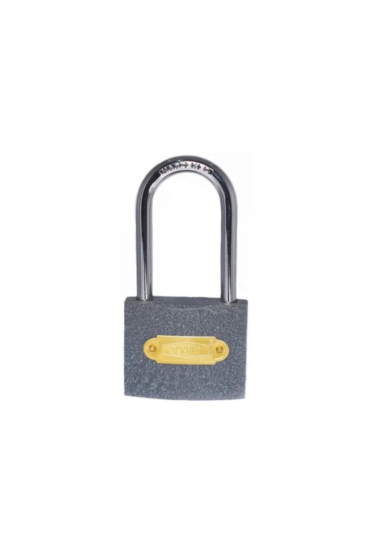 Generic Eko Gri Döküm Uzun Kancalı Asma Kilit 63mm