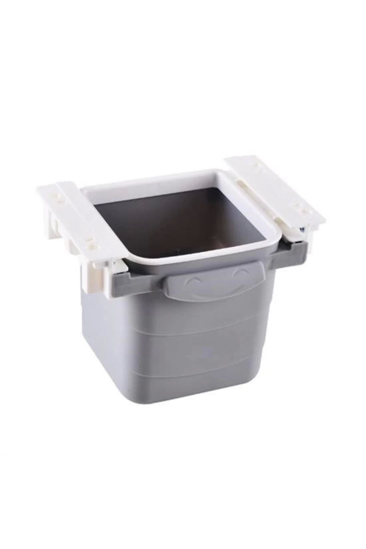 KAKTÜS JACK Mini Masa Çöp Kovası Plastik Tezgah Altı Geri Çekilebilir Yapışkanlı Görünmez Bölme Pratik