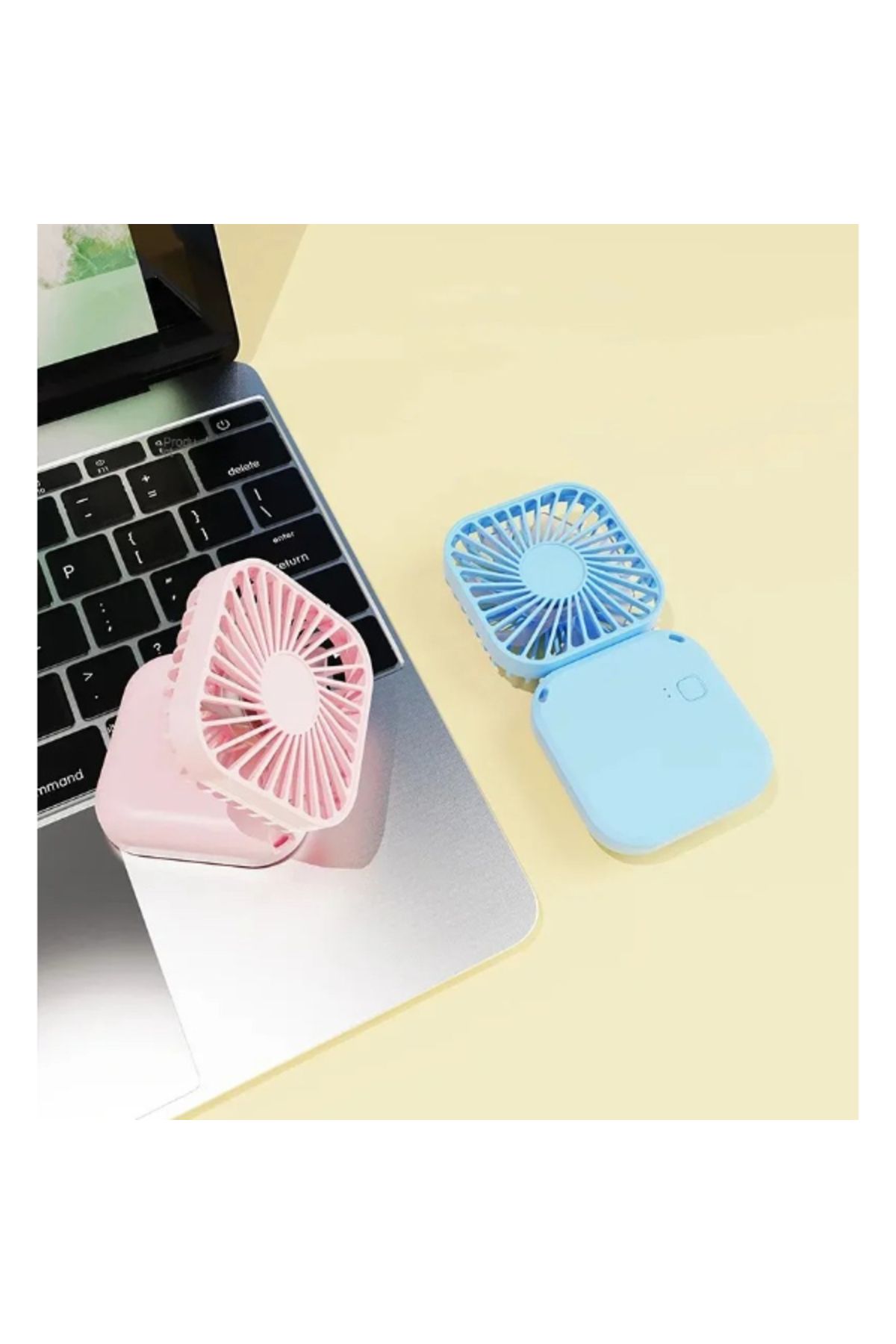 Mi-ÇA HOME Taşınabilir Kompakt Masa Fanı Usb Şarjlı Mini Masaüstü Fan Vantilatör Soğutucu