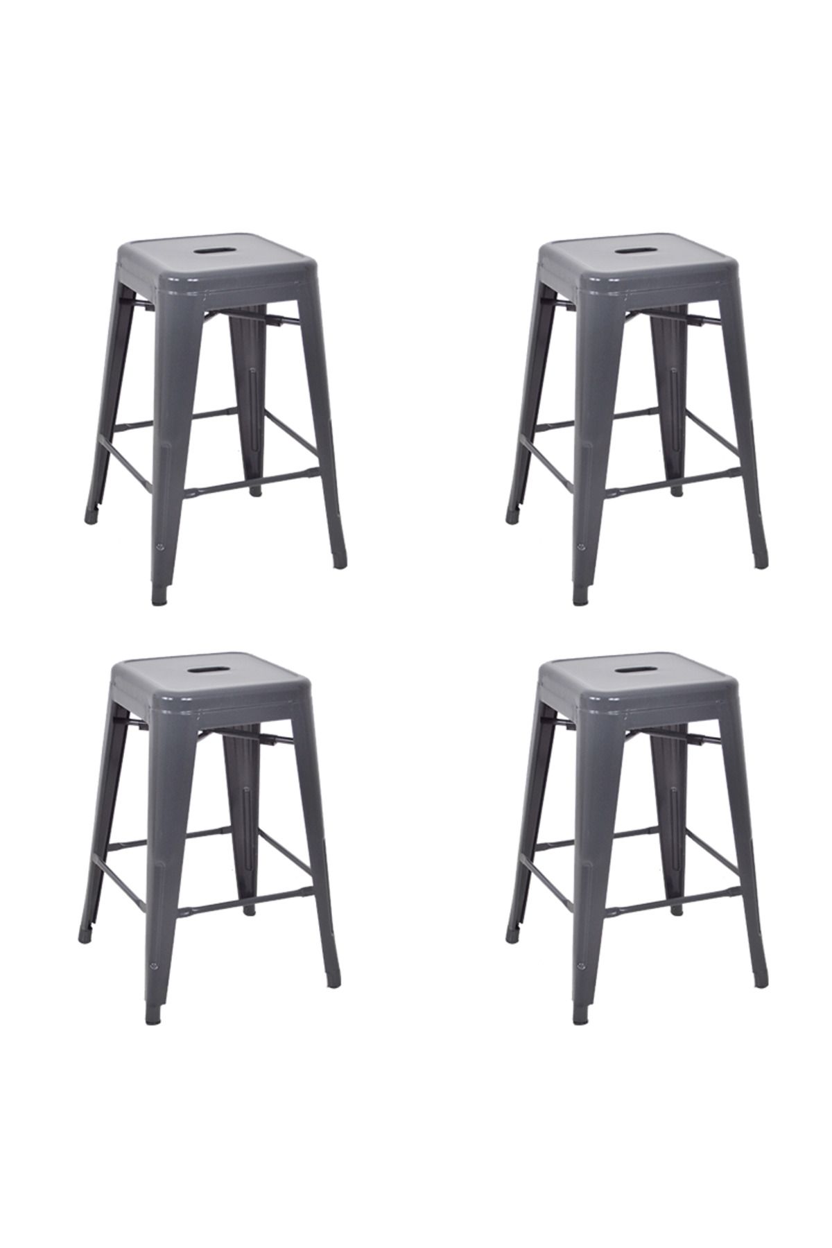 ChairLife Tolix Yüksek Metal Tabure (4 Adet)