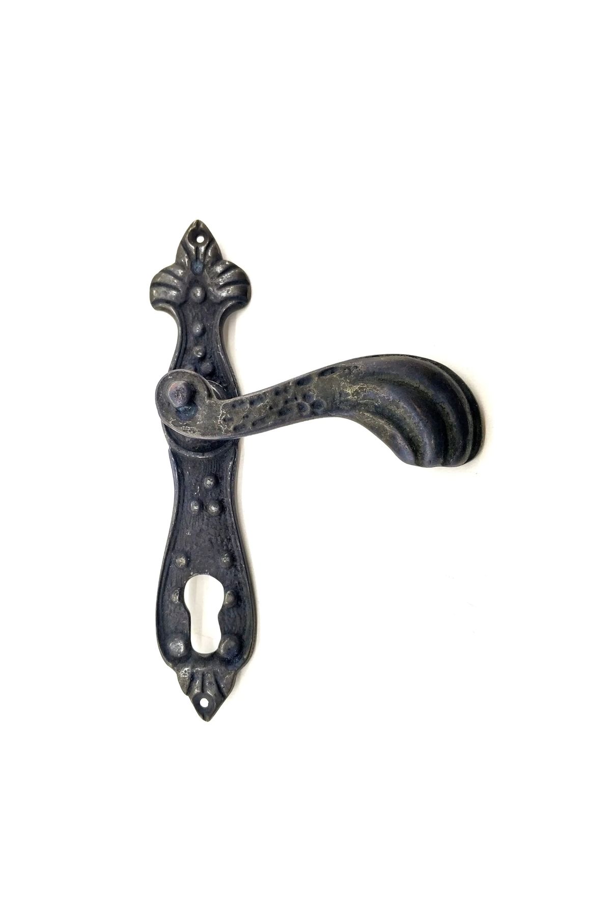 Generic Antika Tarz Dekoratif Pirinç Mevlana Banyo Kapı Kolu - 228x48 Mm, Oksit