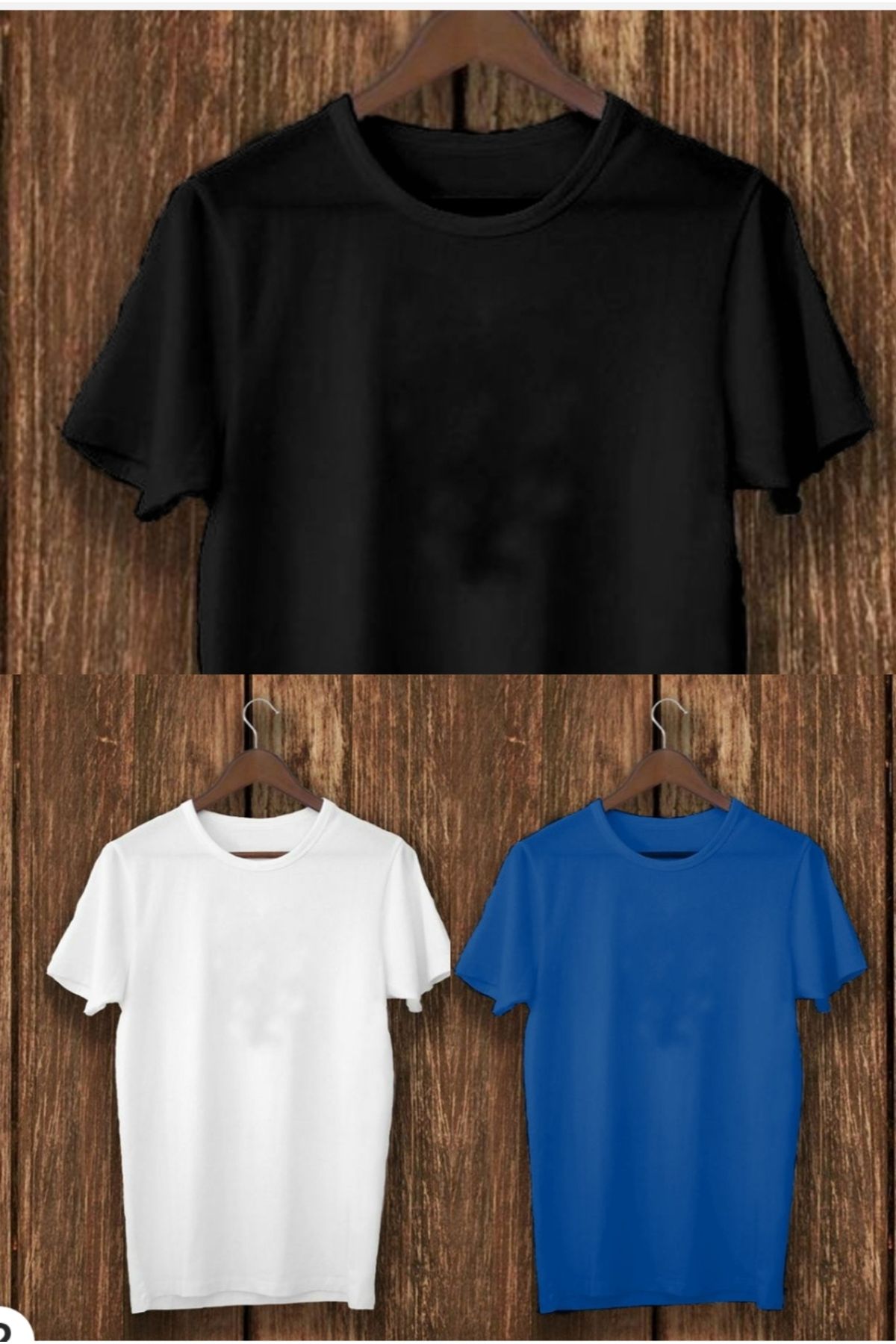 THE WHITE Kadın 3-lü Bisiklet Yaka T-Shirt