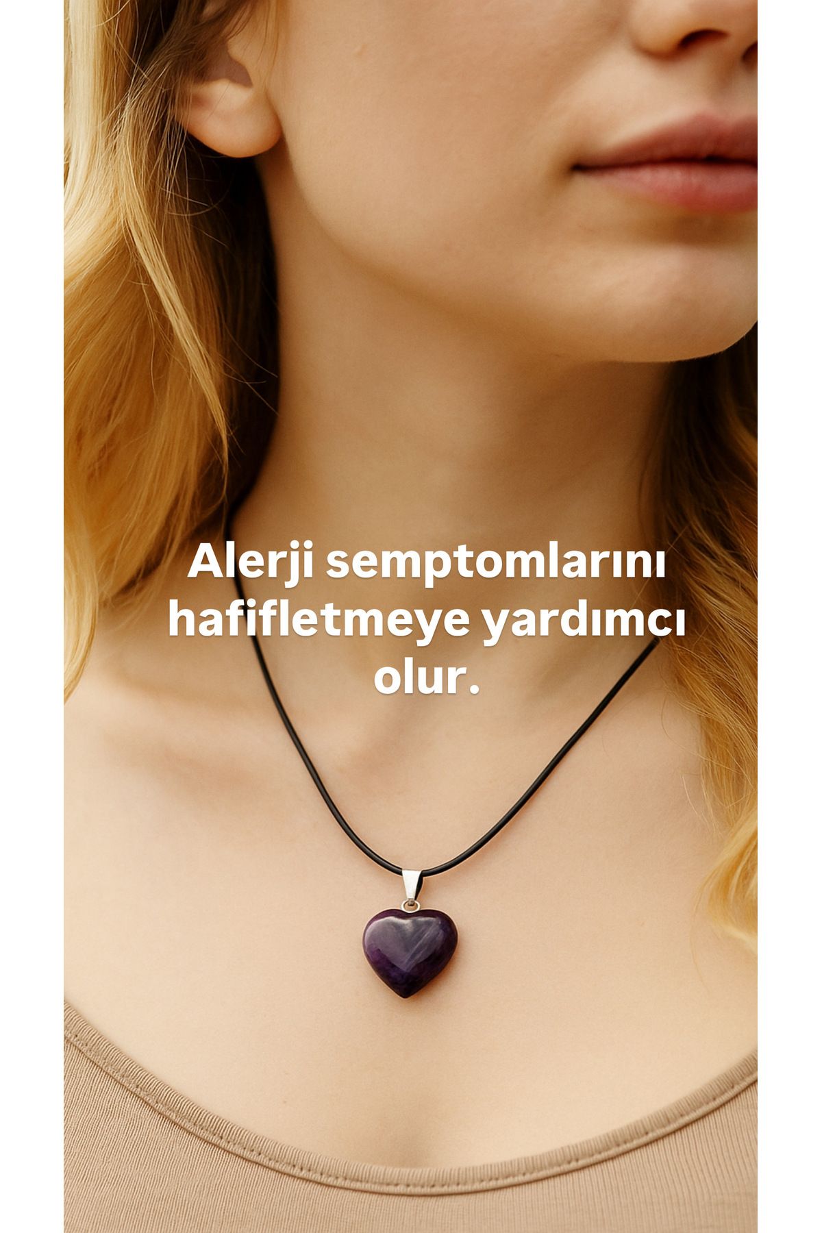 MODA Ametist kolye ✨ Negatif Enerjiye Karşı Doğal Koruma 💎 Doğallığın Mor Işıltısı