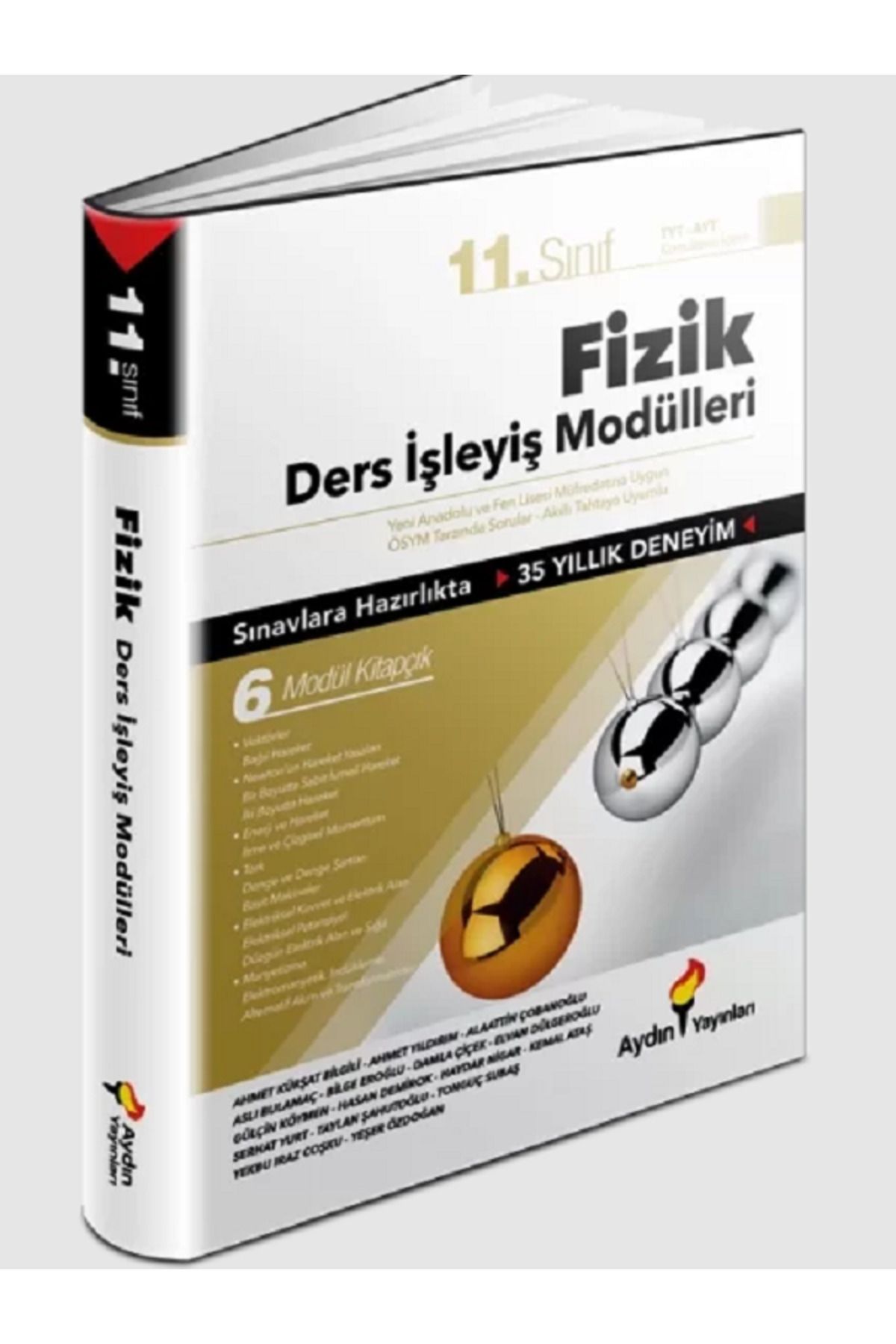 Evrensel İletişim Yayınları 11.Sınıf Aydın Yay. FİZİK Ders İşleyiş Modülleri / 6 Modül Kitapçık / Tamamı Video Çözümlü