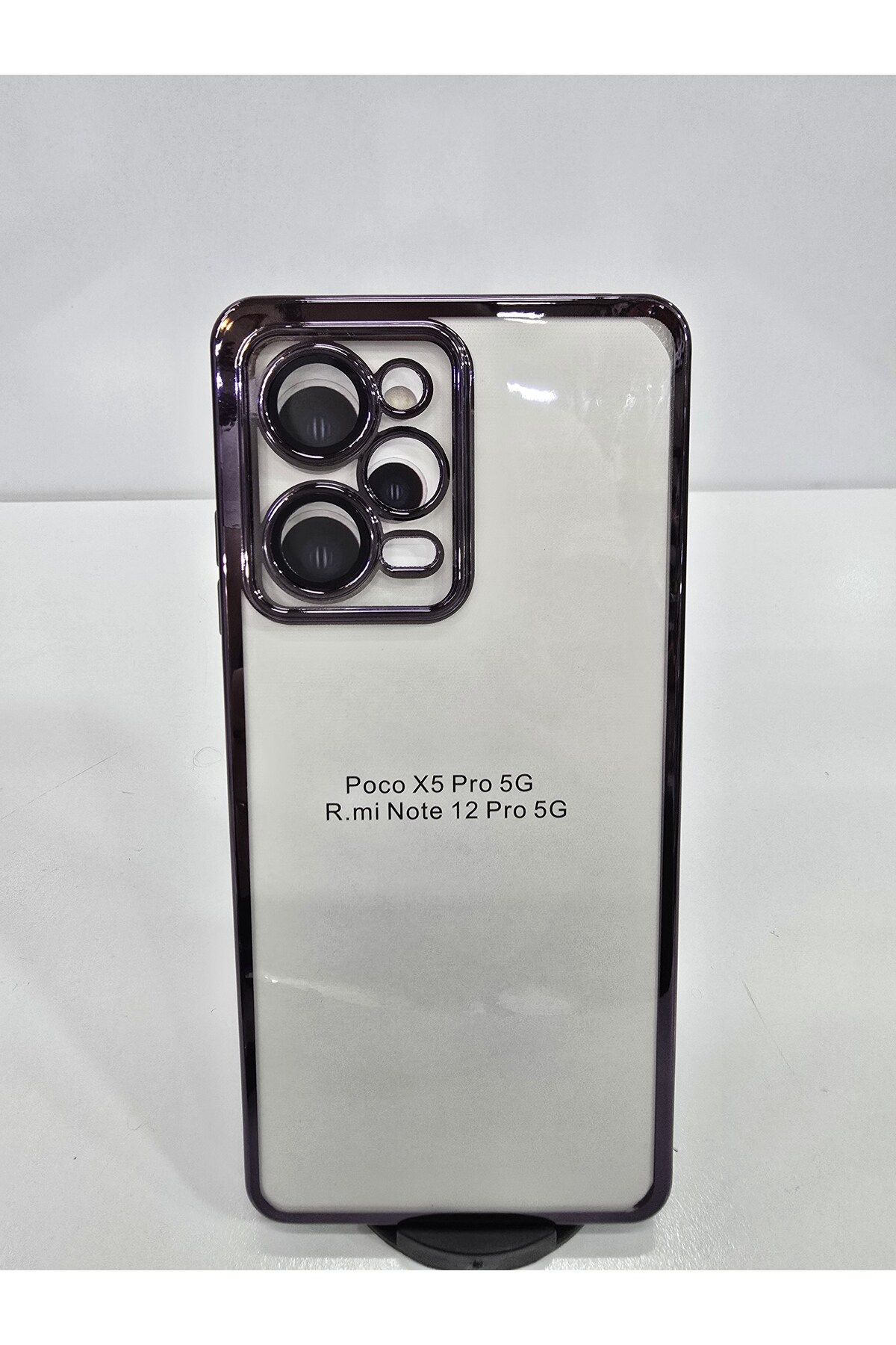 İnci Redmi note 12 pro 5G lansman kamera lens koruyuculu silikonlu telefon kılıfı