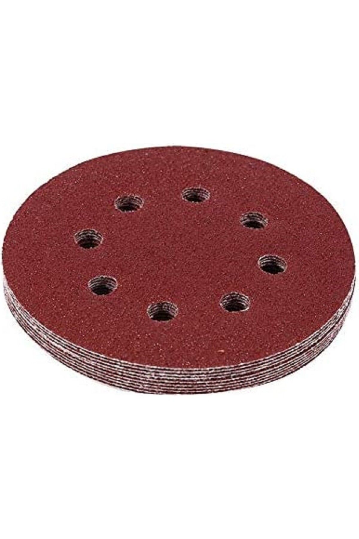 SGS 20 Adet 8 delikli 60 Kum Cırt Zımpara Kağıdı El Zımparaları Seti 125 mm Avuç Içi Spiral Taşlamalı