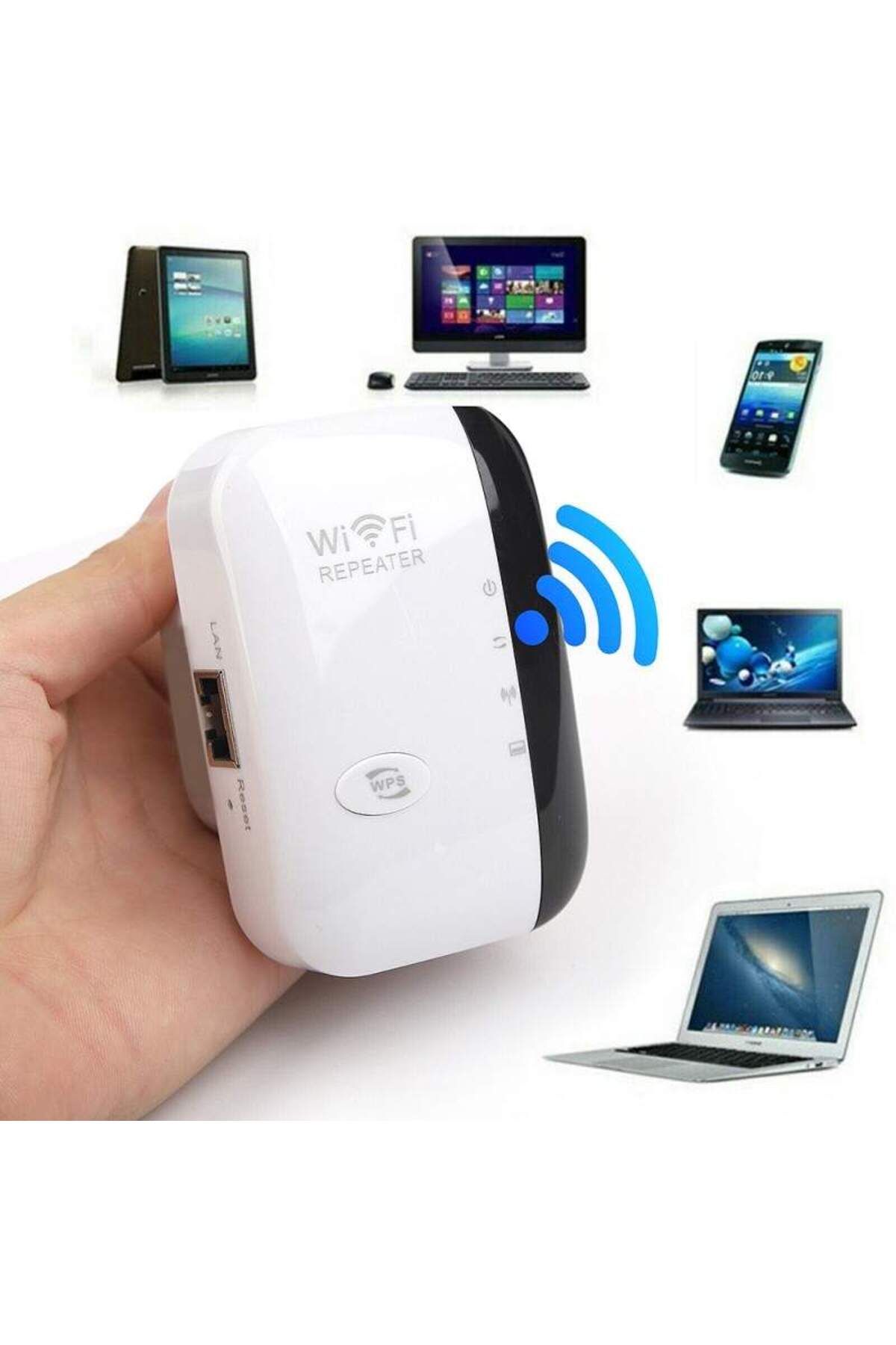 SIKS-Wireless Adapter, Wi-Fi Range Signal Amplifier, 2.4 Ghz, 300 Mbps, 10 m Coverage, LAN Slot 4