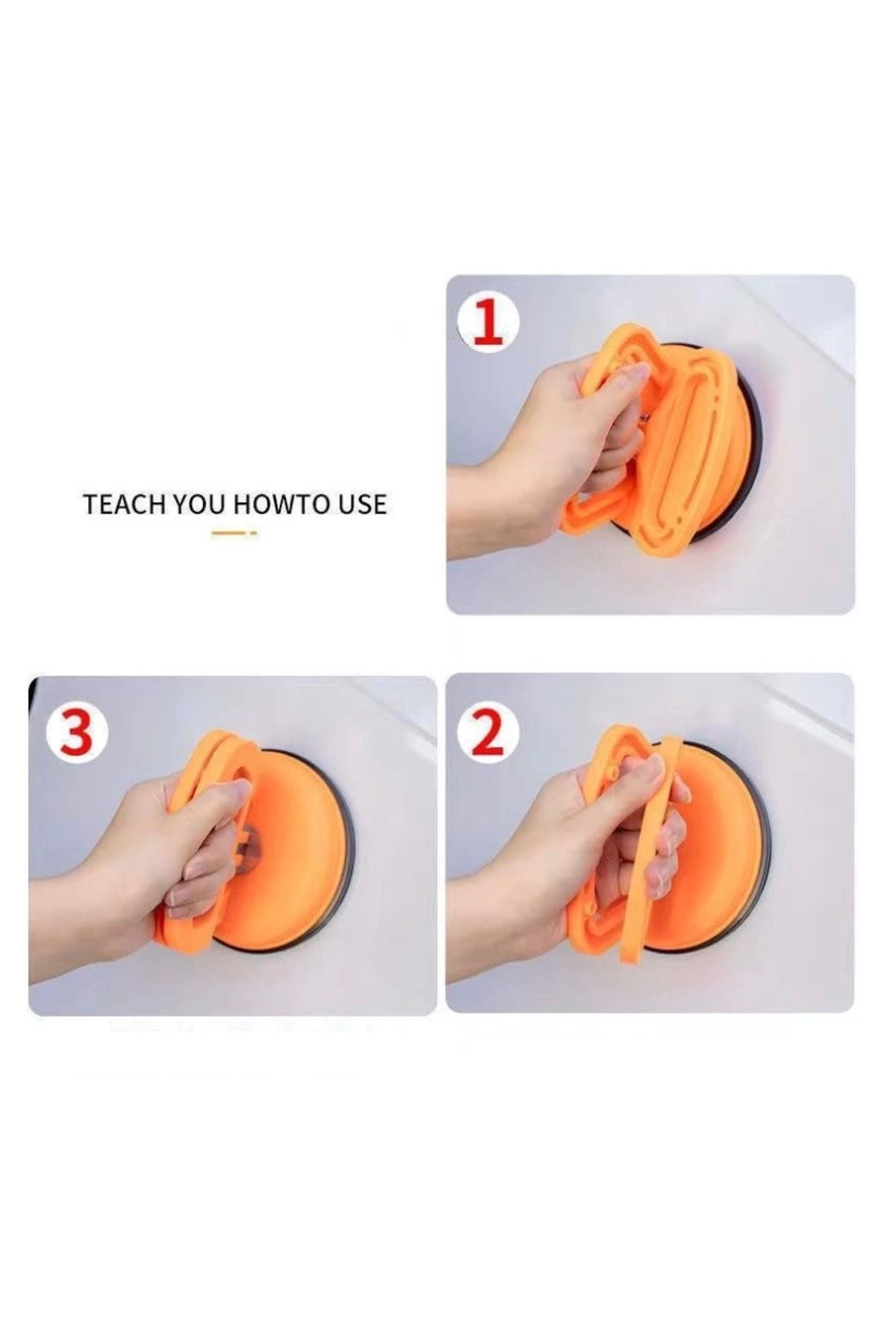 DENİZBİLİŞİM Pratik Büyük Boy Göçük Giderici Güçlü Vantuz Siyah
