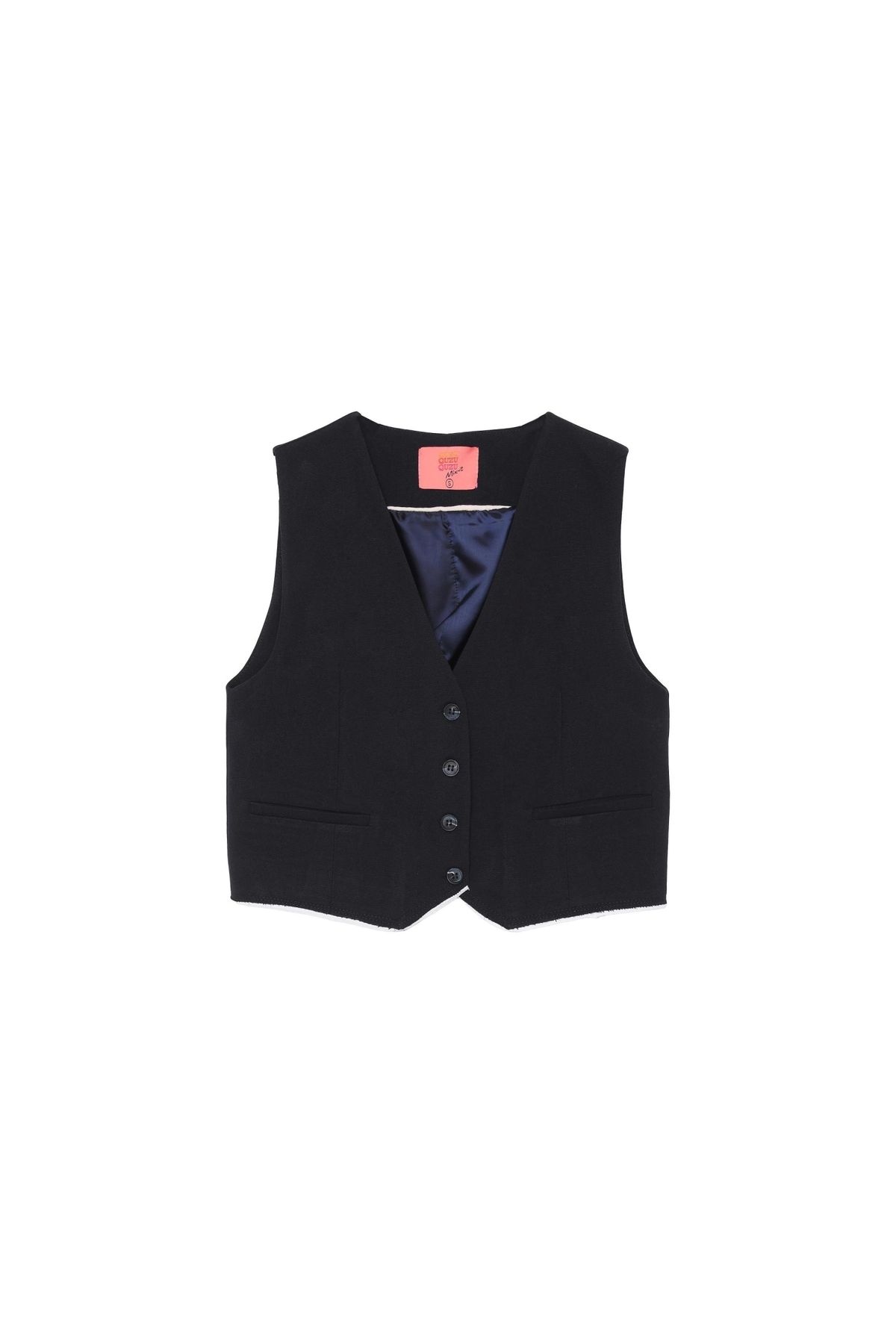 OllaCollection Biye Detaylı Yelek Lacivert