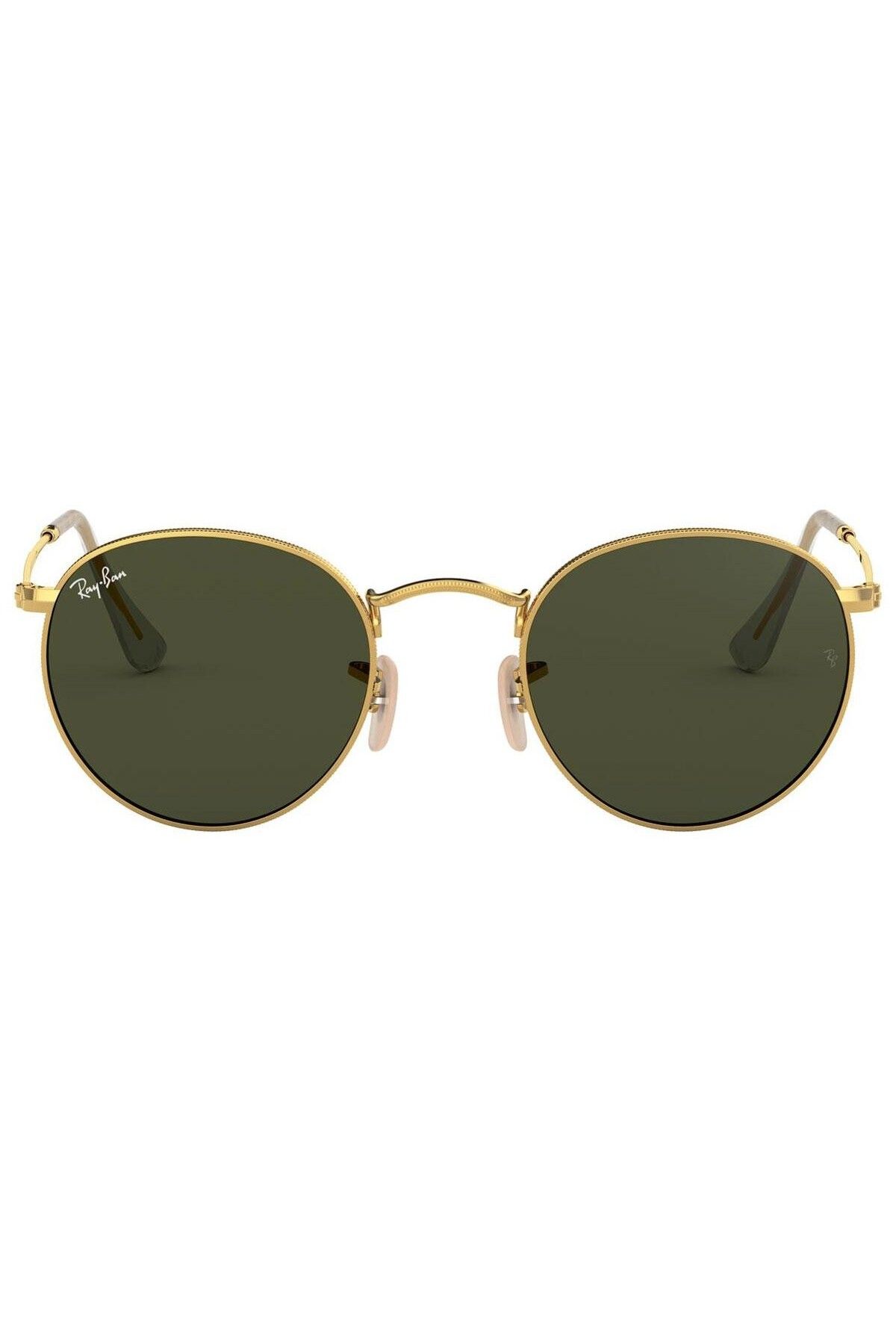 Ray-Ban-Ray-Ban Round Metal RB3447 001 – Ochelari de soare, Aurii, Lentile G‑15 Verde, Mărime 50 1