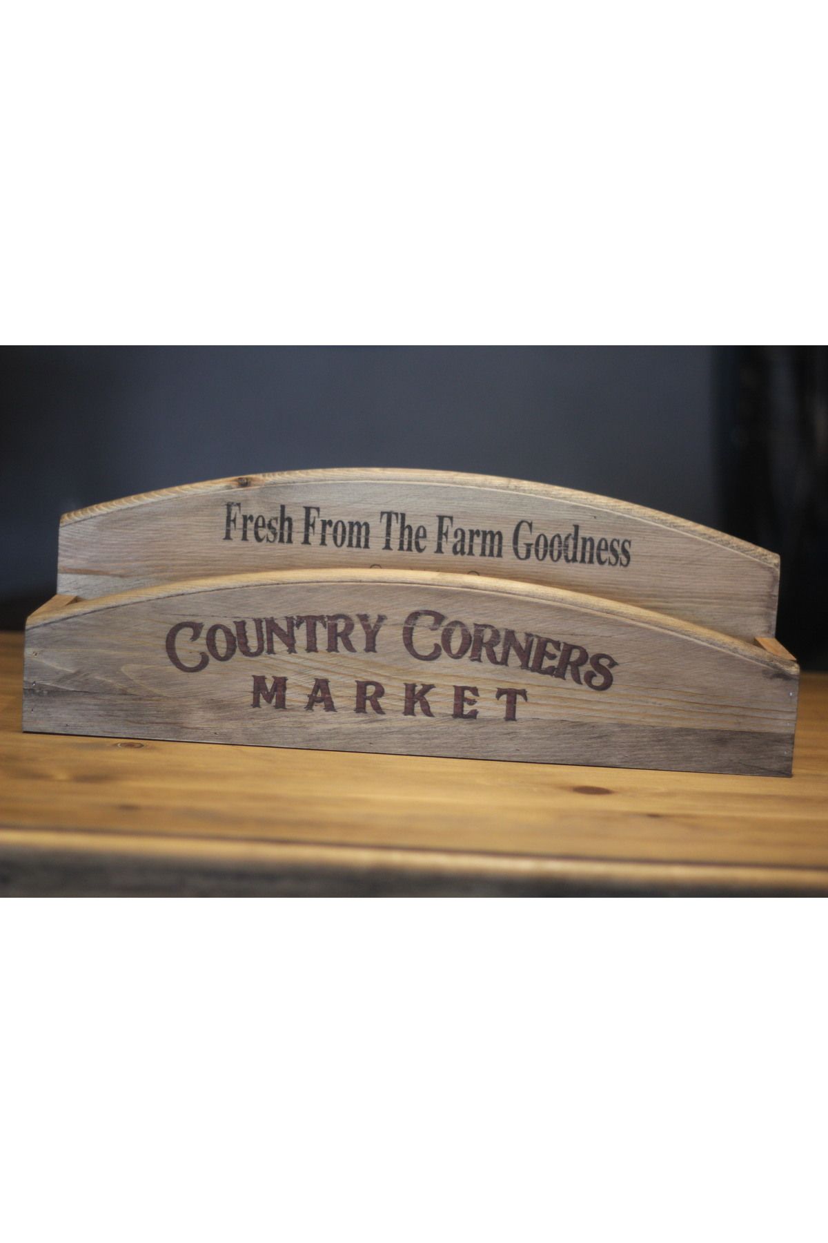 pratikolay COUNTRY CORNER MARKETS (50x18x10cm) RETRO ÇOK AMAÇLI DEKORATİF KUTU