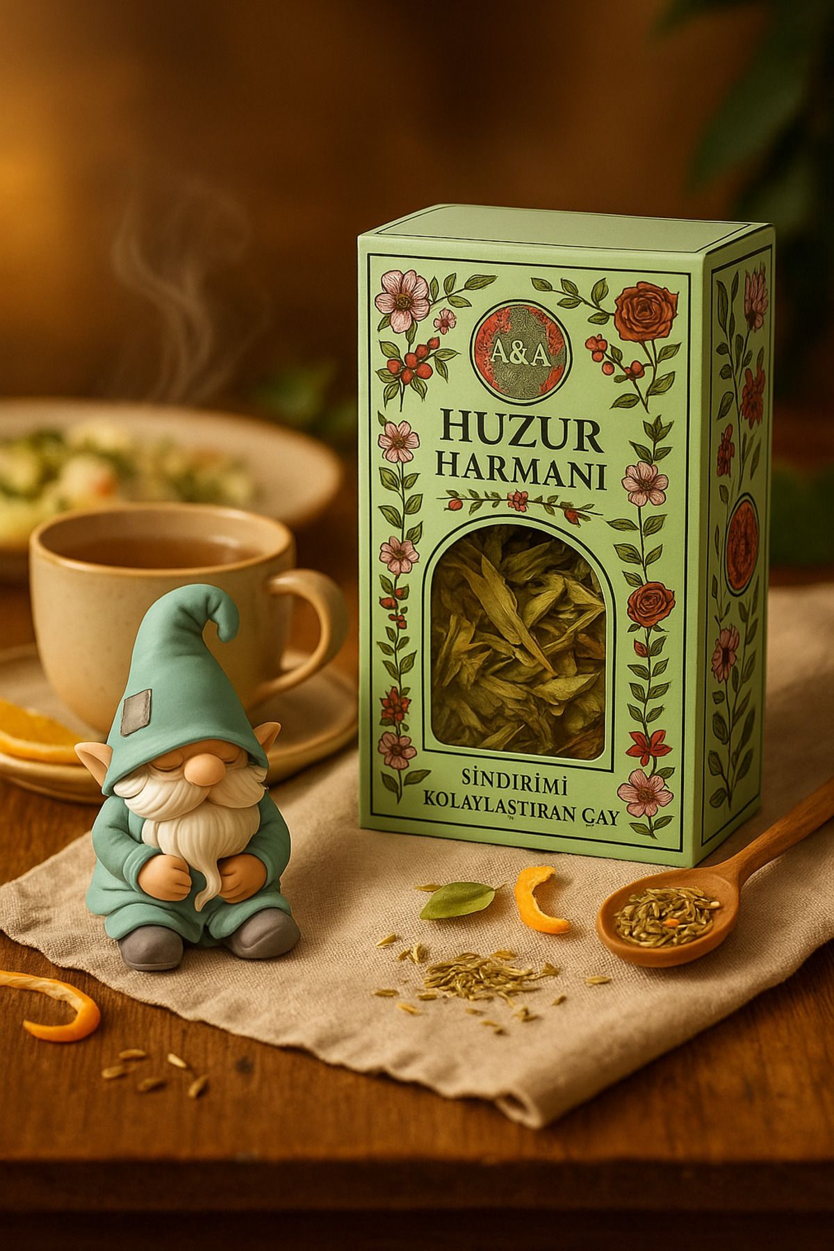 A&A Huzur Harmanı Koleksiyon Gnomlu Çay Kutusu 150g