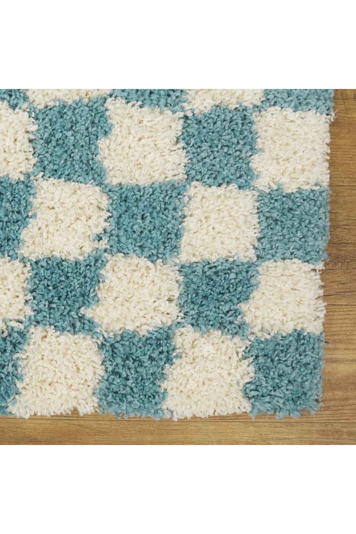 EUROBANO-Decorative Moon Patterned Checkered Non-Slip Base 60X120 cm Doormat Chessmoon Collection 3
