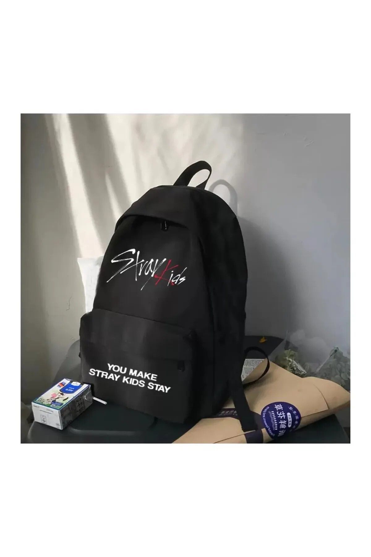 DEEFWEAR Suluklu Stray Kids Logo Okul Sırt Çantası