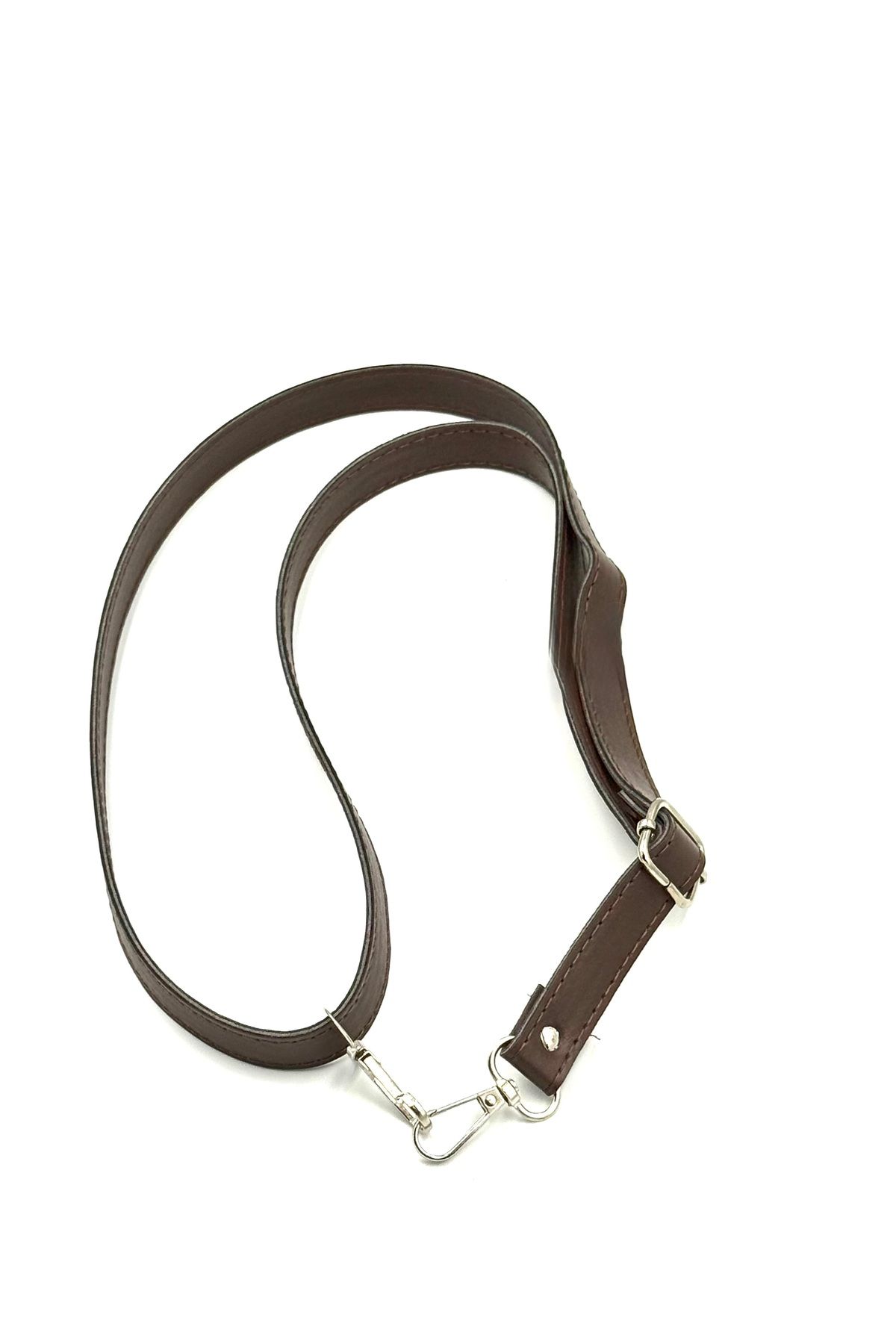 Lady Moss Ayarlanabilir Dikişli Suni Deri Çanta Askısı Uzunluk Max 120 cm - Genişlik 2 cm ( Kahverengi )