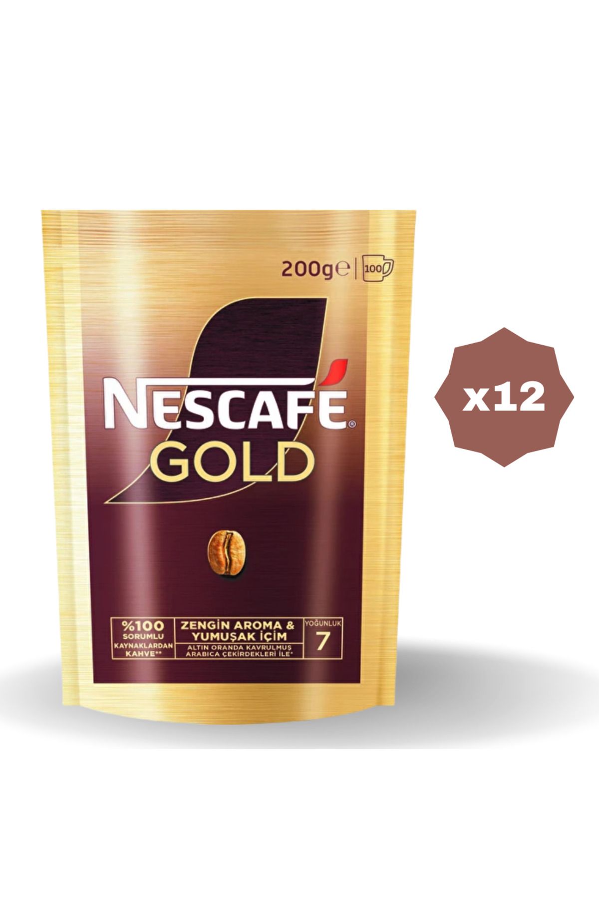 Nescafe GOLD POŞET 200 GR - (12 ADET)