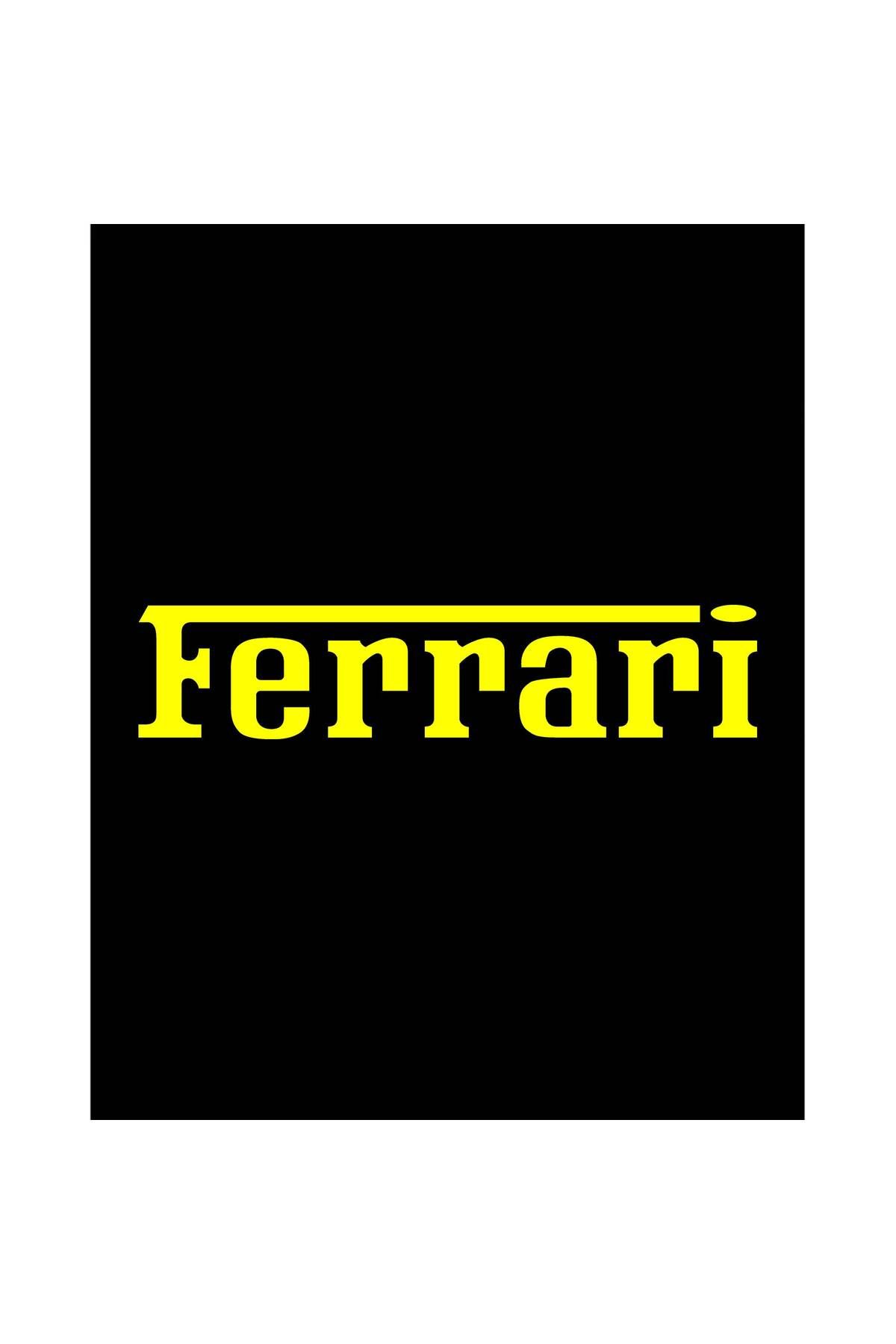Z zepplin Ferari Gold Text Büyük Sırt Patch Yama