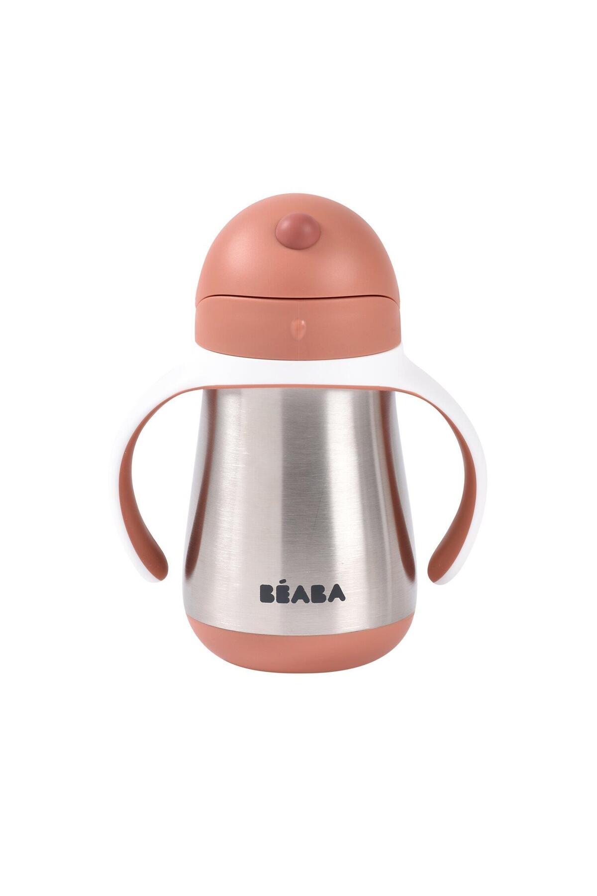 Beaba 250 ml Çelik Pipetli Suluk , Terracotta fotoğrafı 5 (önizleme)