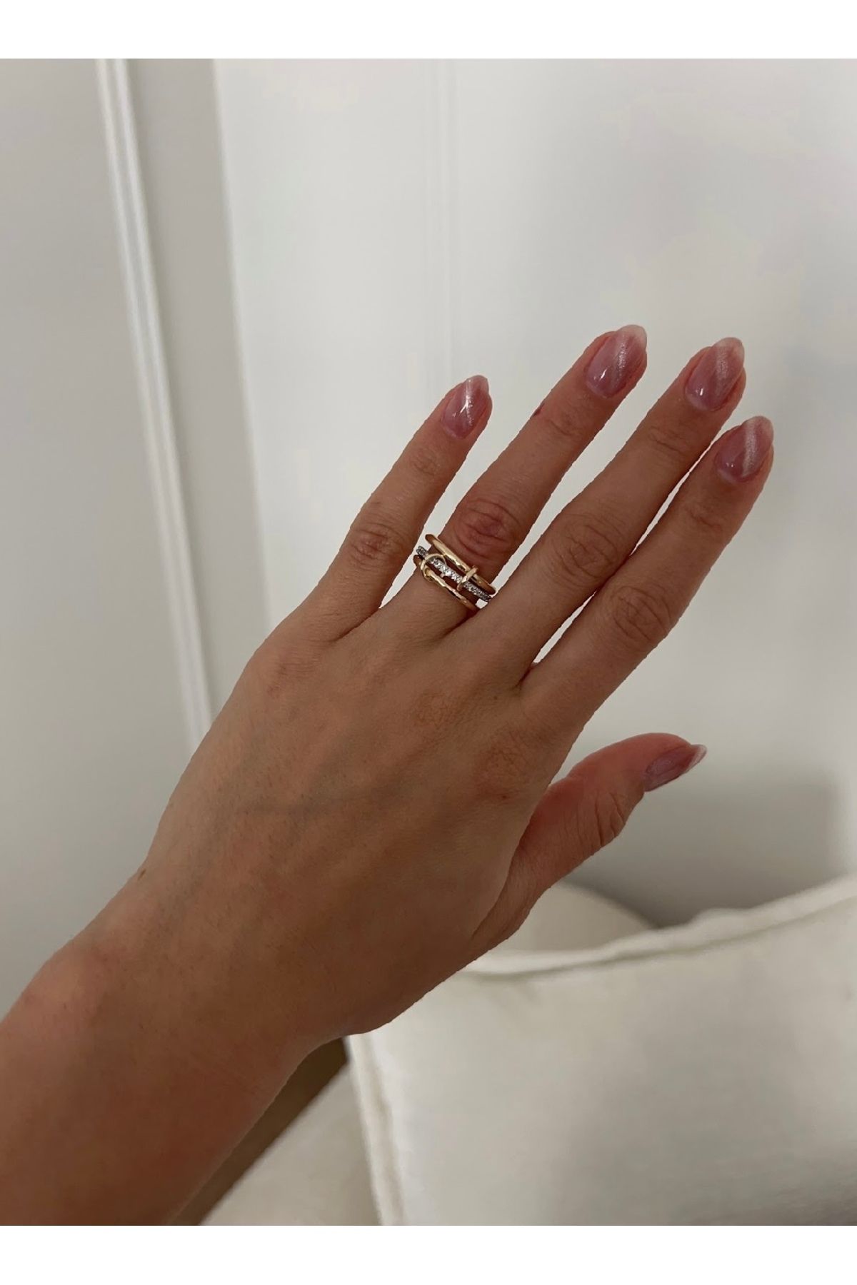 mysteriajewelry Özel Tasarım Zarif Ayarlanabilir Çelik Yüzük