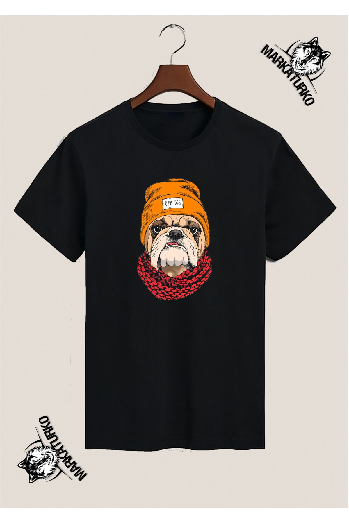 MarkaTurko COOL DOG ÖZEL TASARIM BASKILI TSHİRT 9620-21