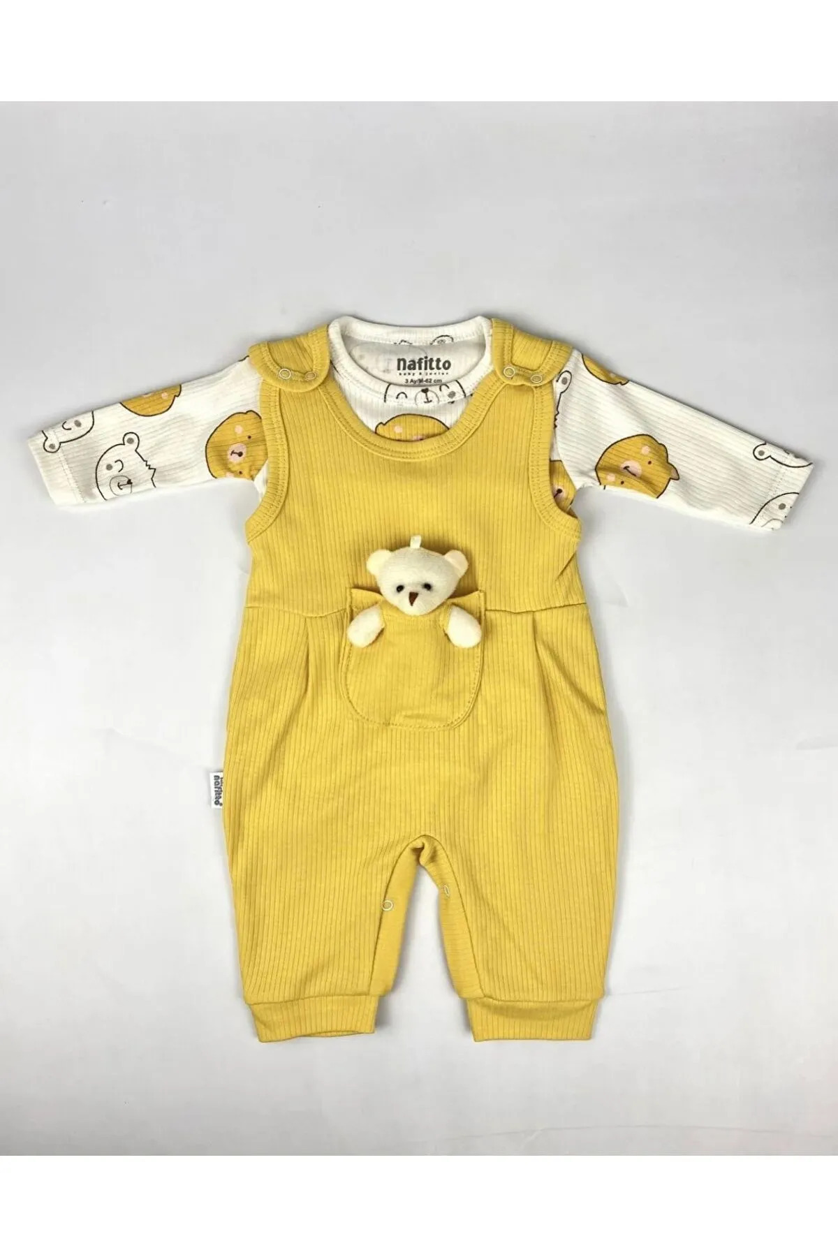 Genel Markalar Oyuncak Ayılı Bebek Tulum - Zıbın ve Tulum – 3-6-9 Ay Bebek Giyim fotoğrafı 2 (önizleme)