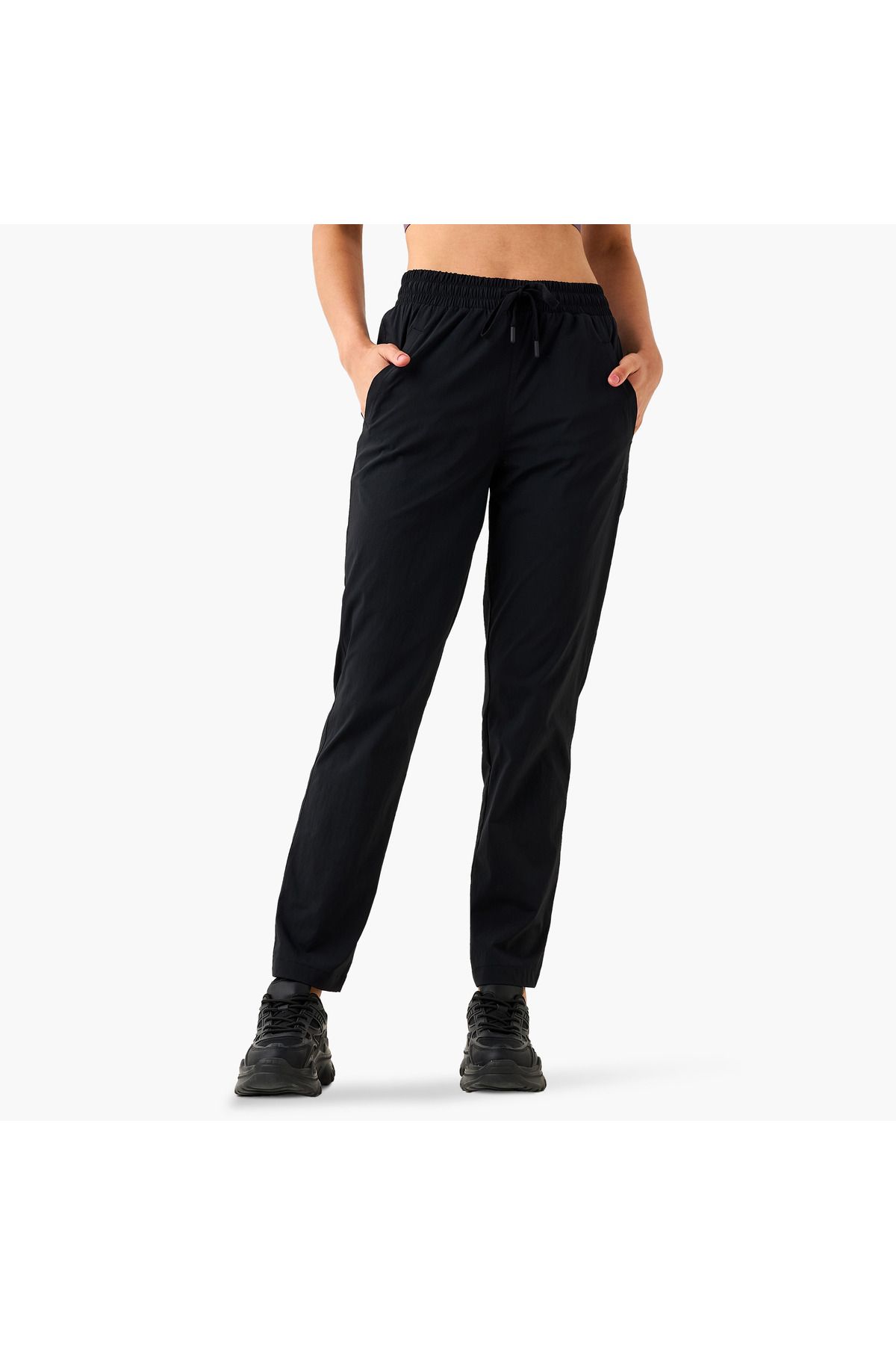Kappa-Kappa Track Pants with Drawstring Closure and Pockets 1